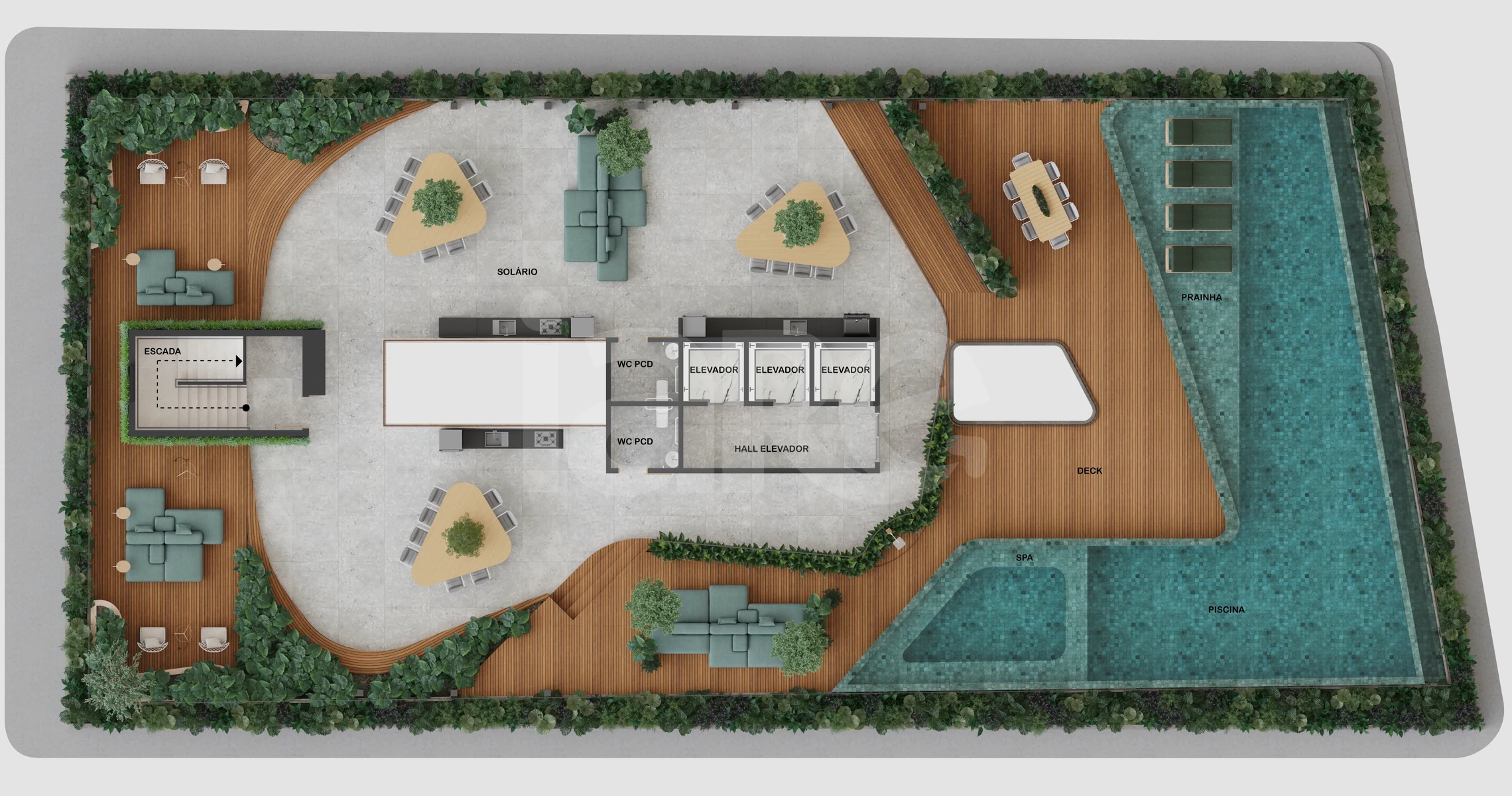 Planta — Pavimento cobertura