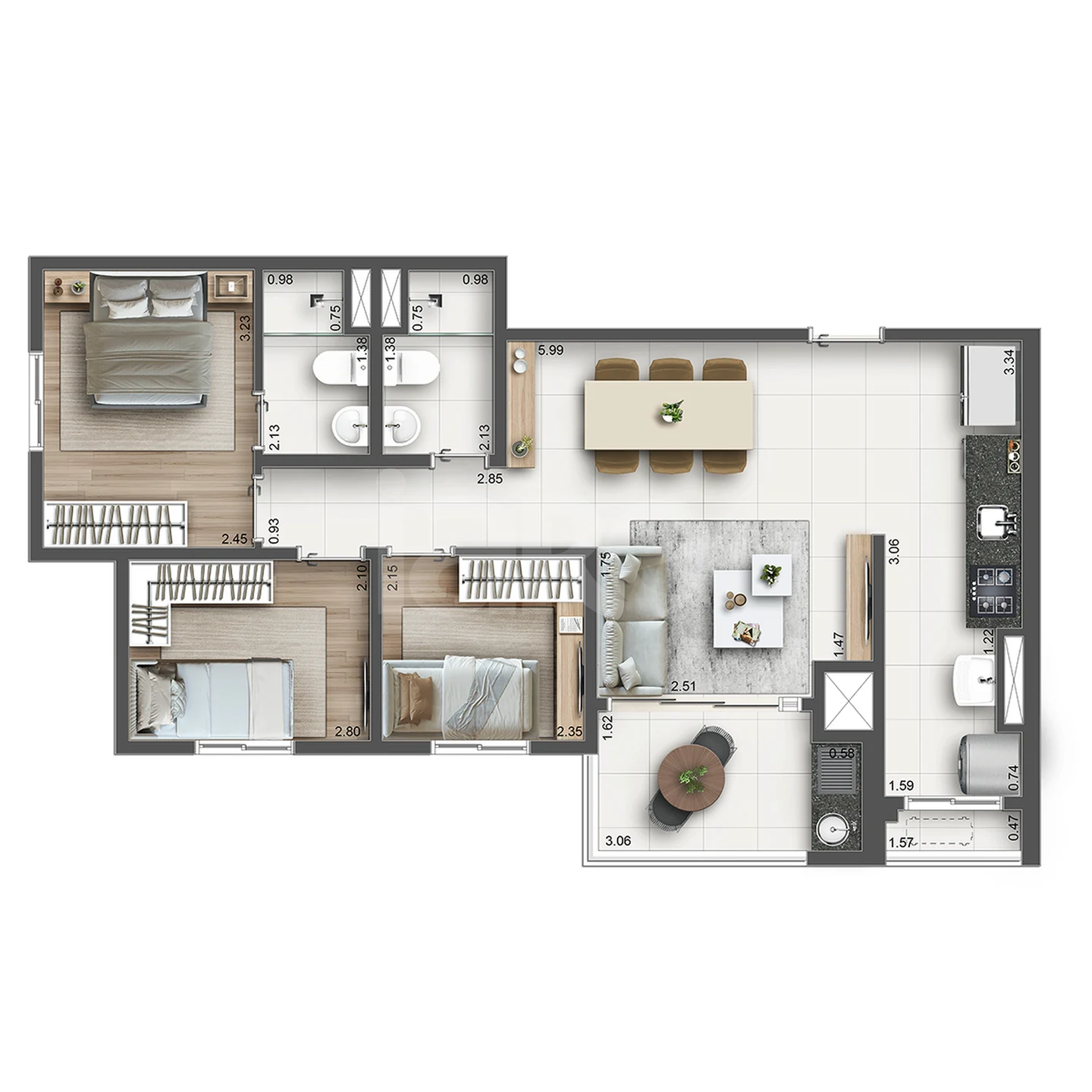 Planta — PLANTA 3 D