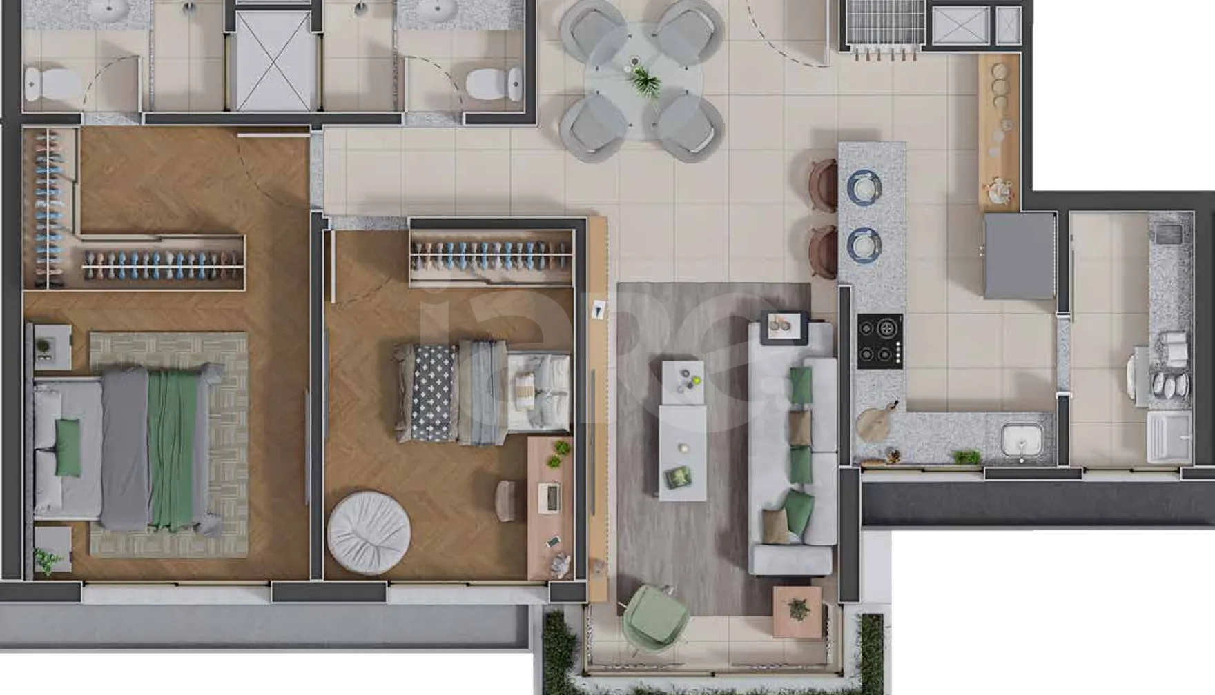 Planta — Garden 102,16 m²