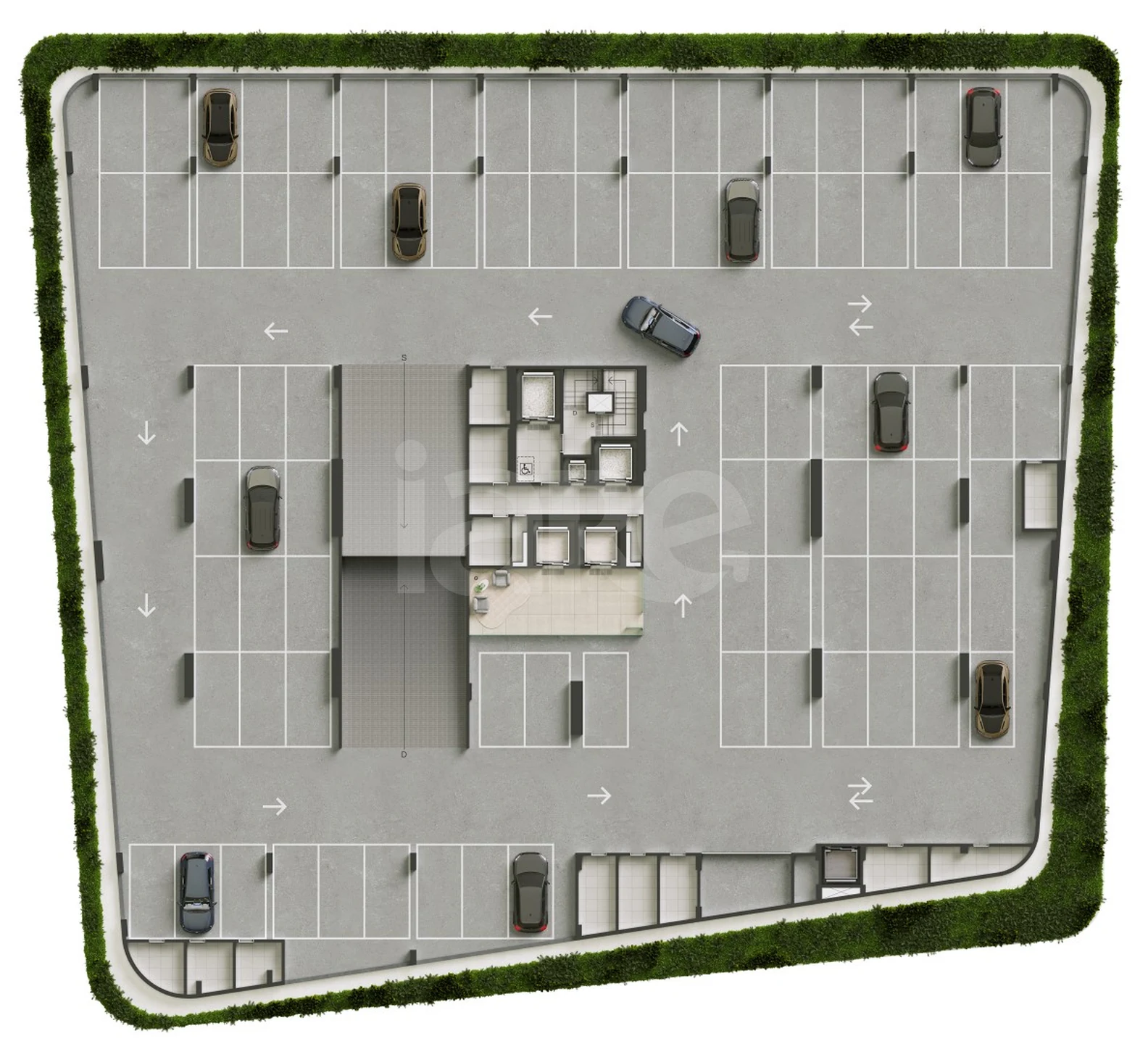 Planta — Pavimento garagem 01