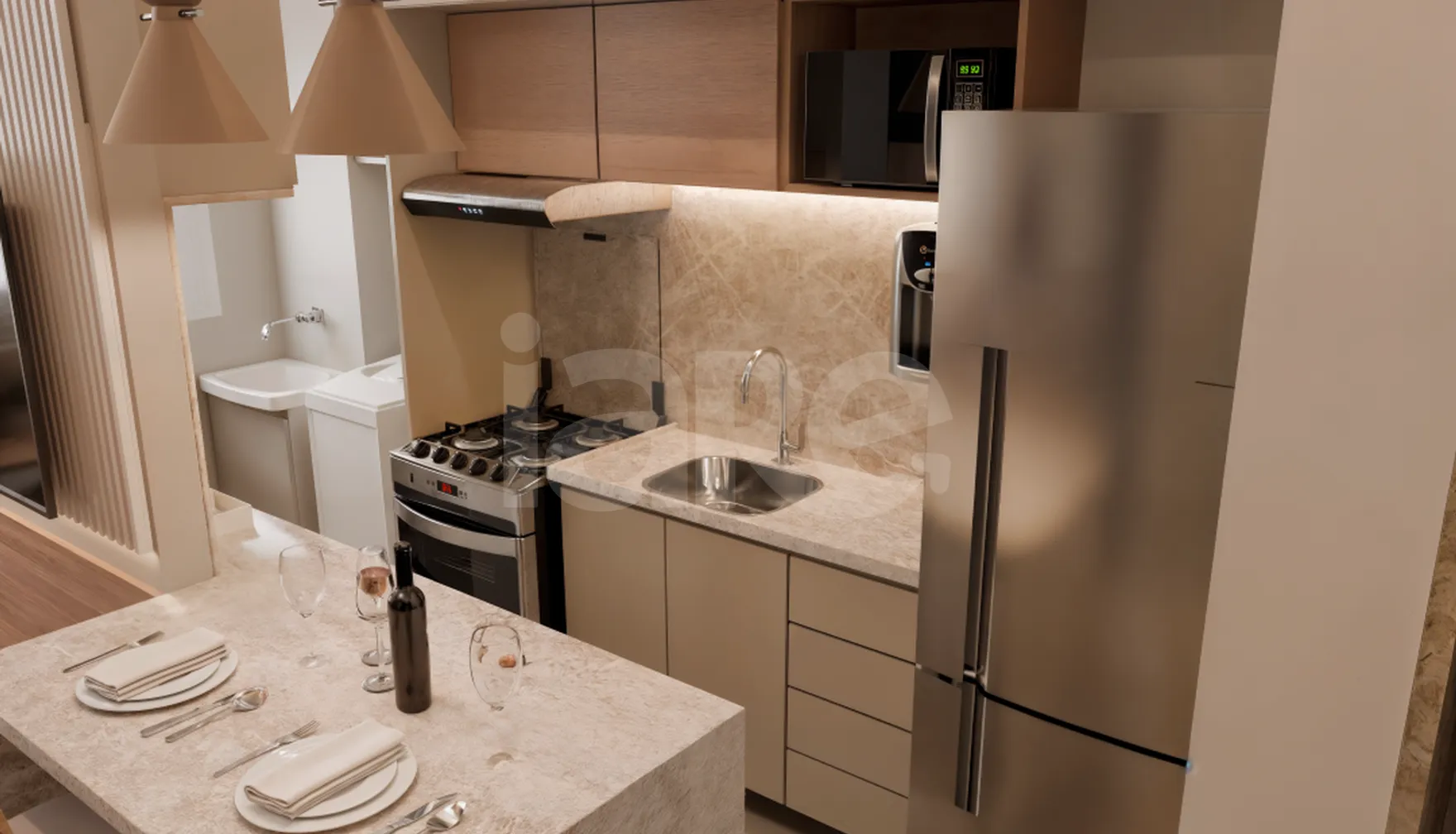 Vivar Atlântico - Apartamento com 48,27 m², em Jardim Atlântico — foto 3
