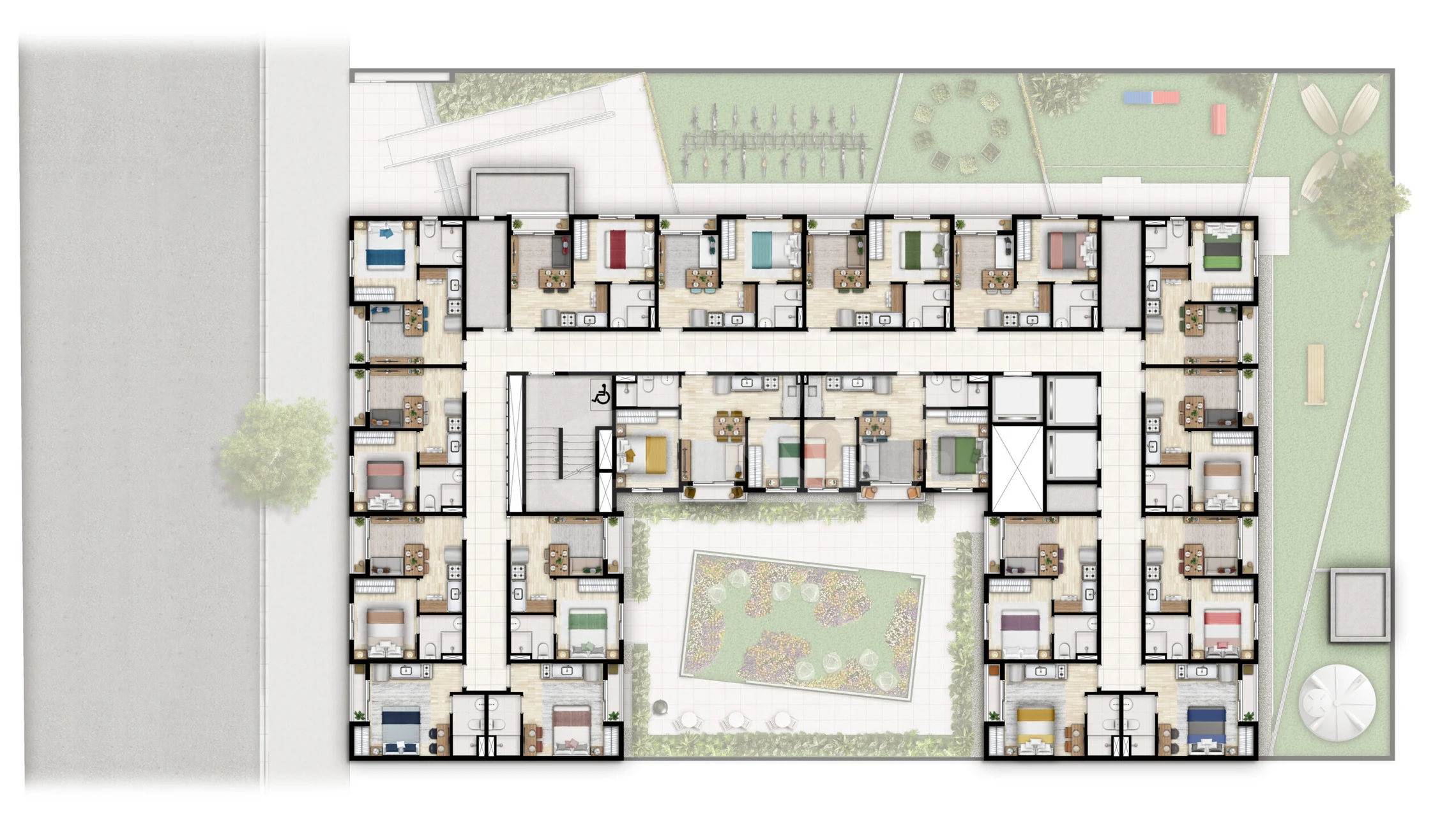 Planta — Pavimento 01 e 02