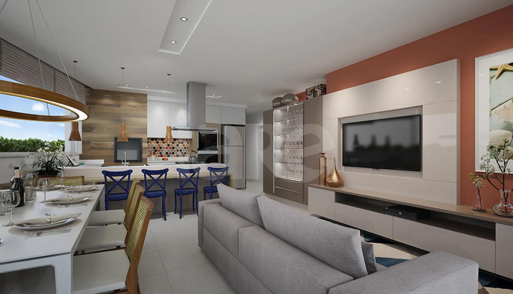 Belize Residence - Apartamento com 102,24 m², em Perequê — foto 2