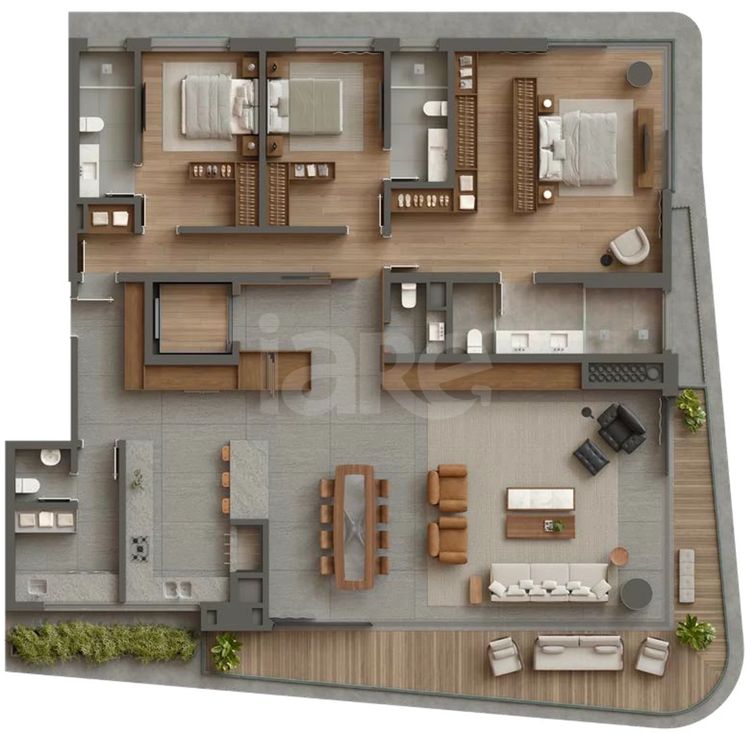 Planta — Apartamento 265,23 m²