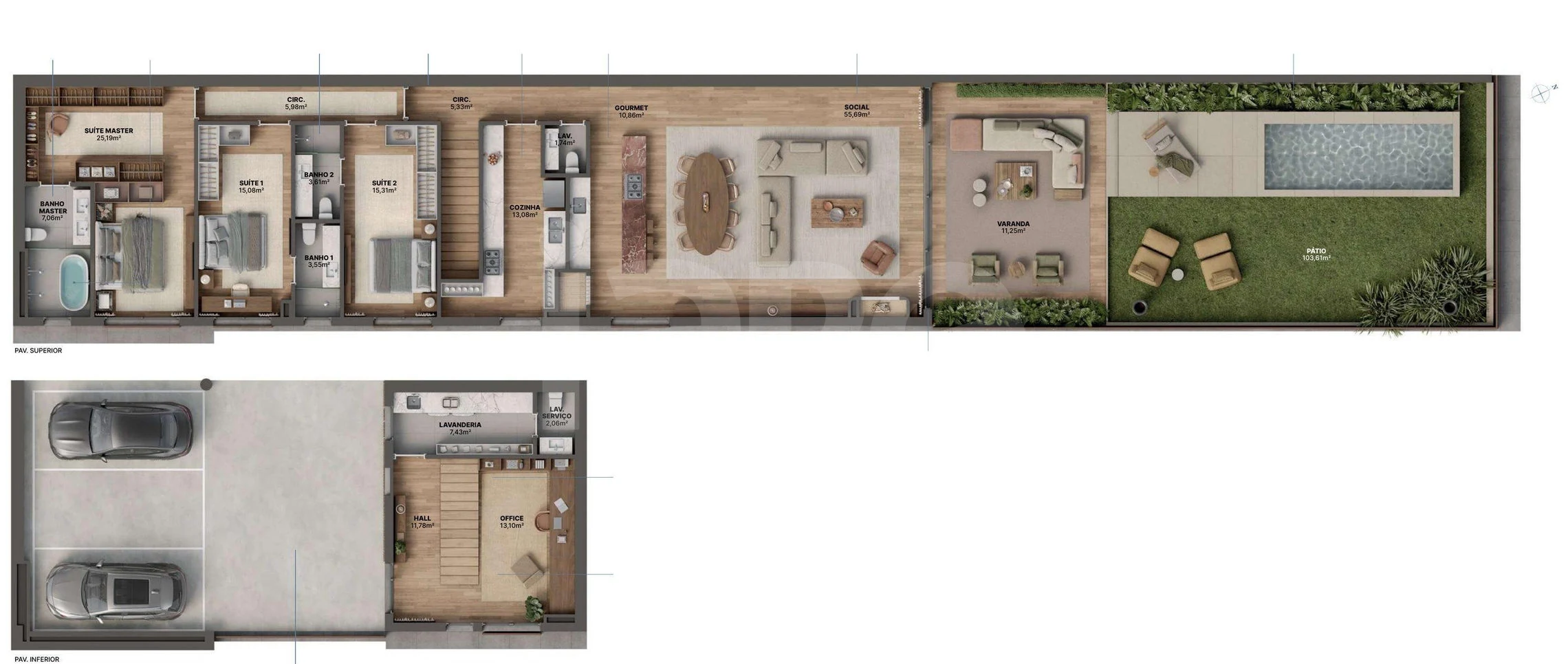 Planta — Apartamento 346,71 m²