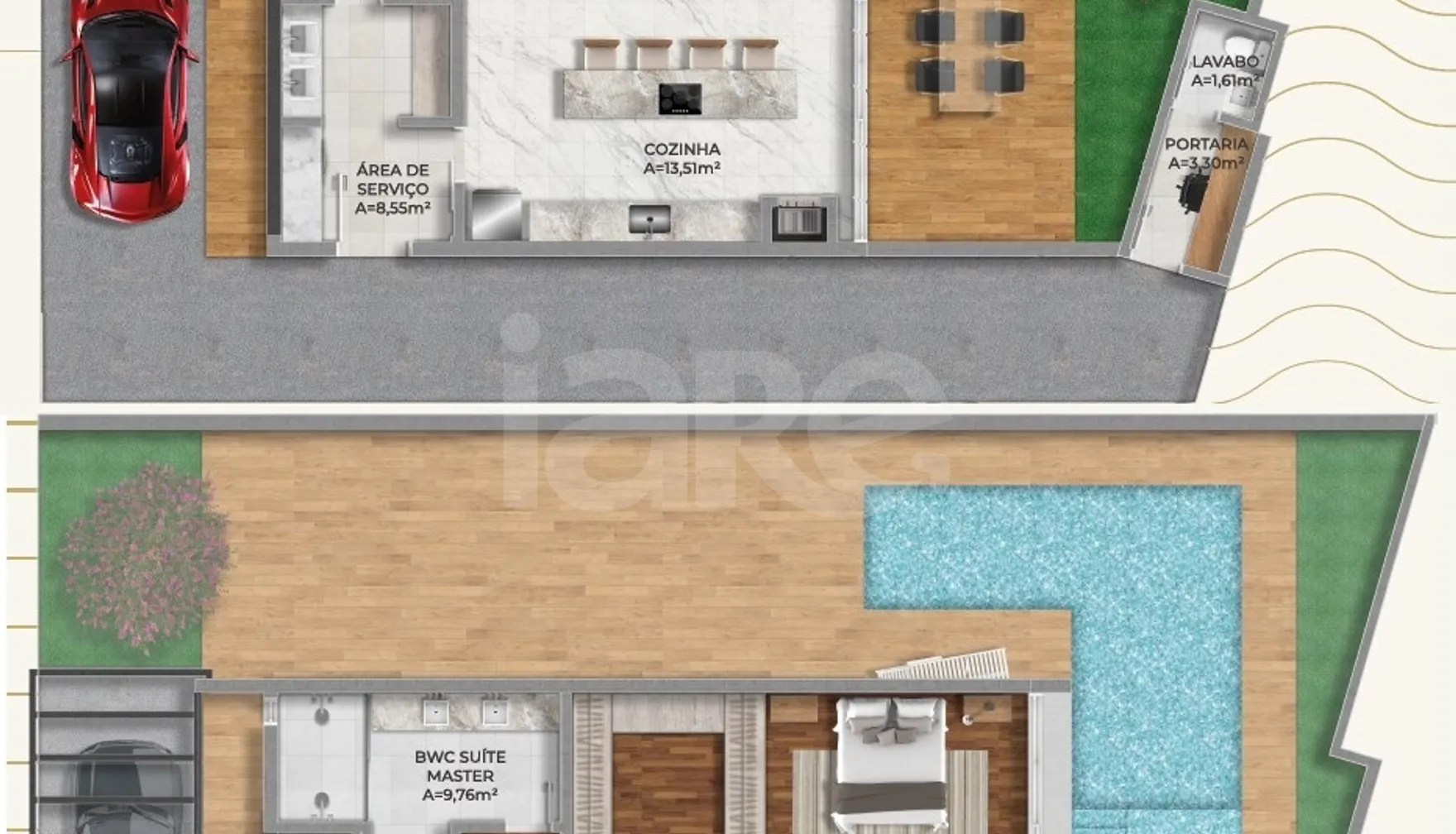 Planta — Casa em Condomínio 344,29 m²