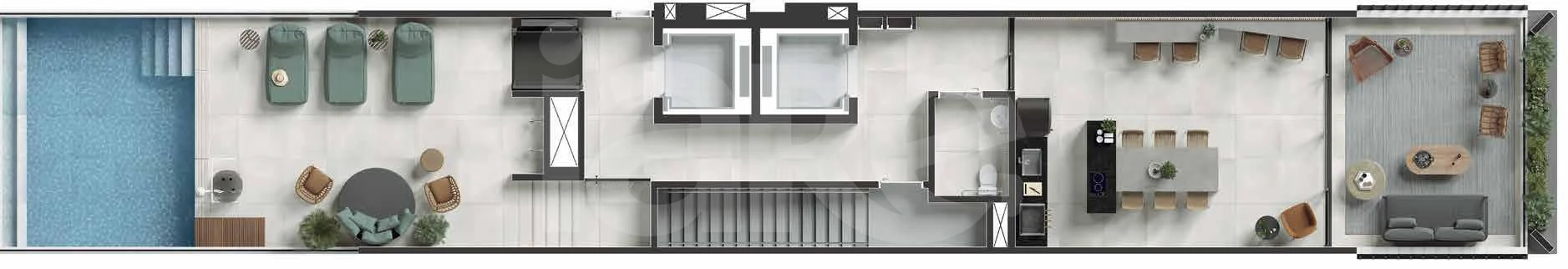 Planta — Pavimento rooftop