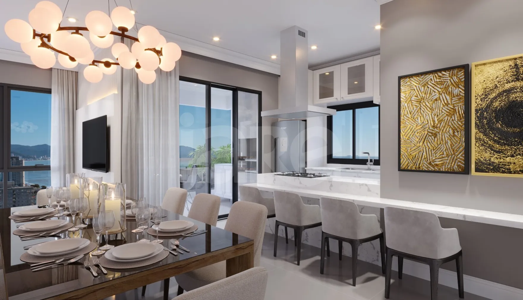 Mont Blanc - Apartamento com 103,5 m², em Perequê — foto 2
