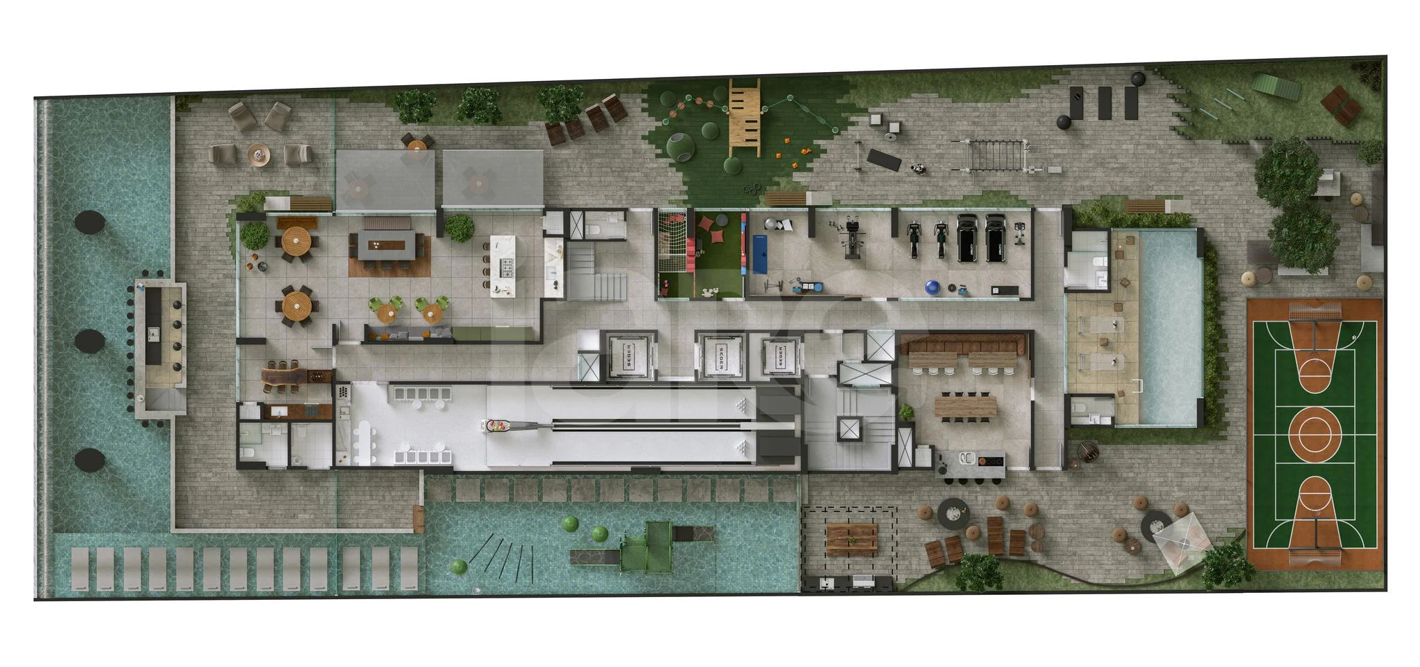 Planta — Pavimento lazer 1