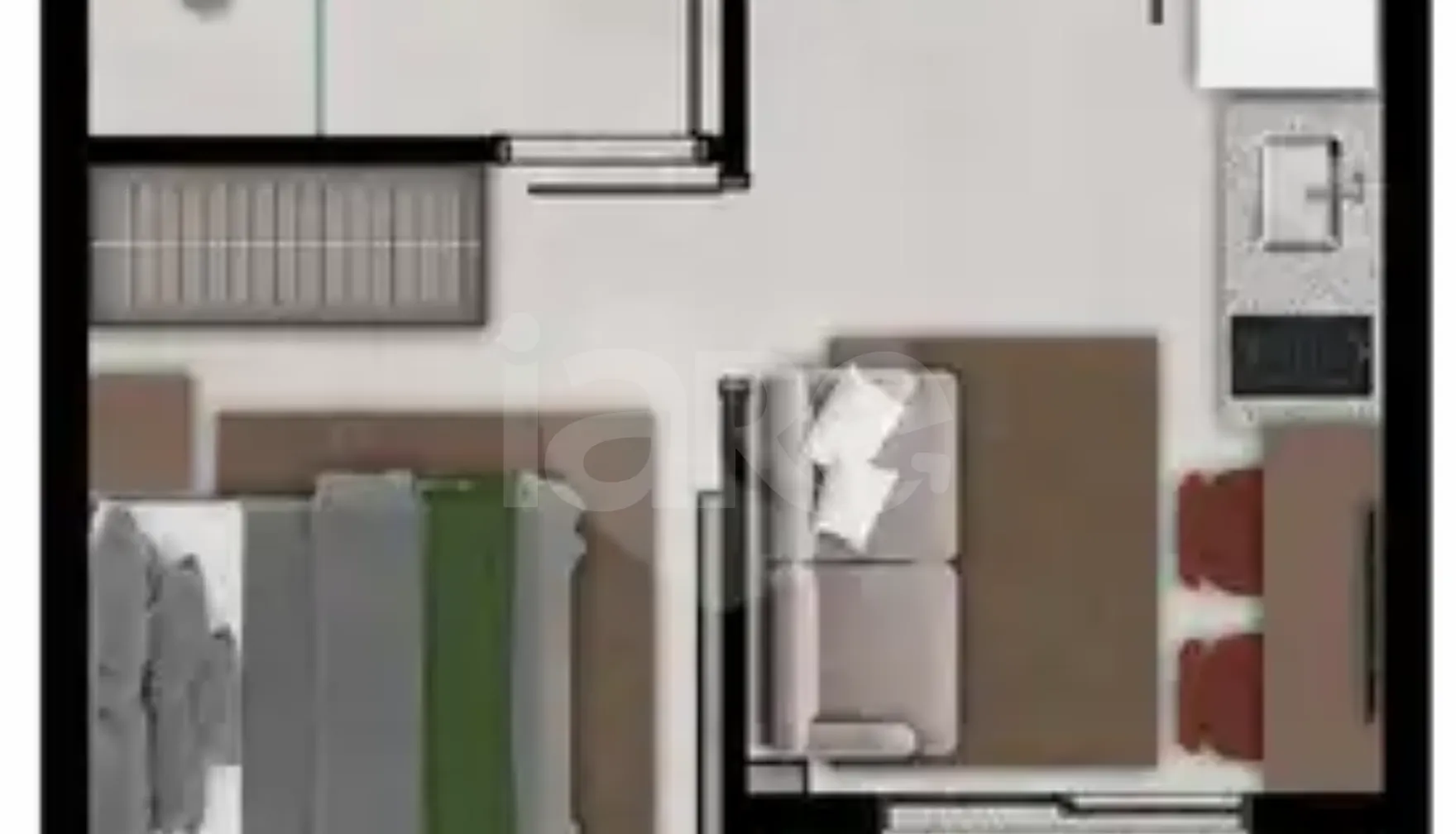 Planta — Apartamento 24,29 m²