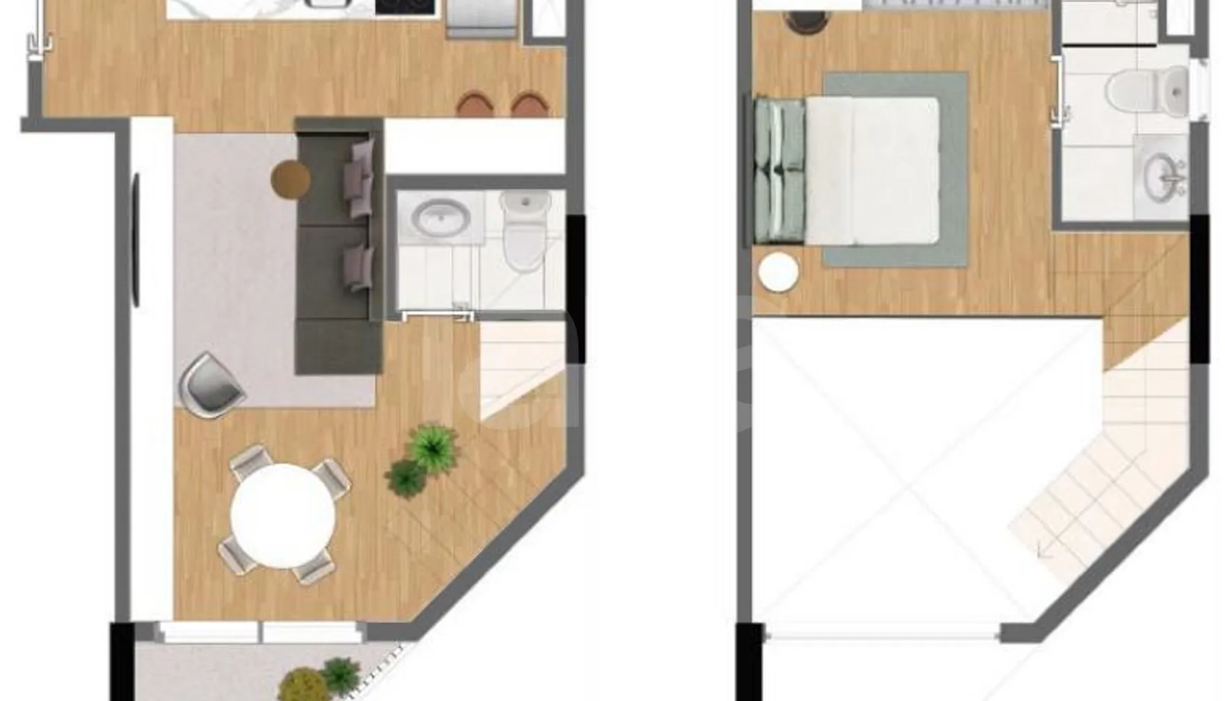 Planta — Apartamento 46,81 m²