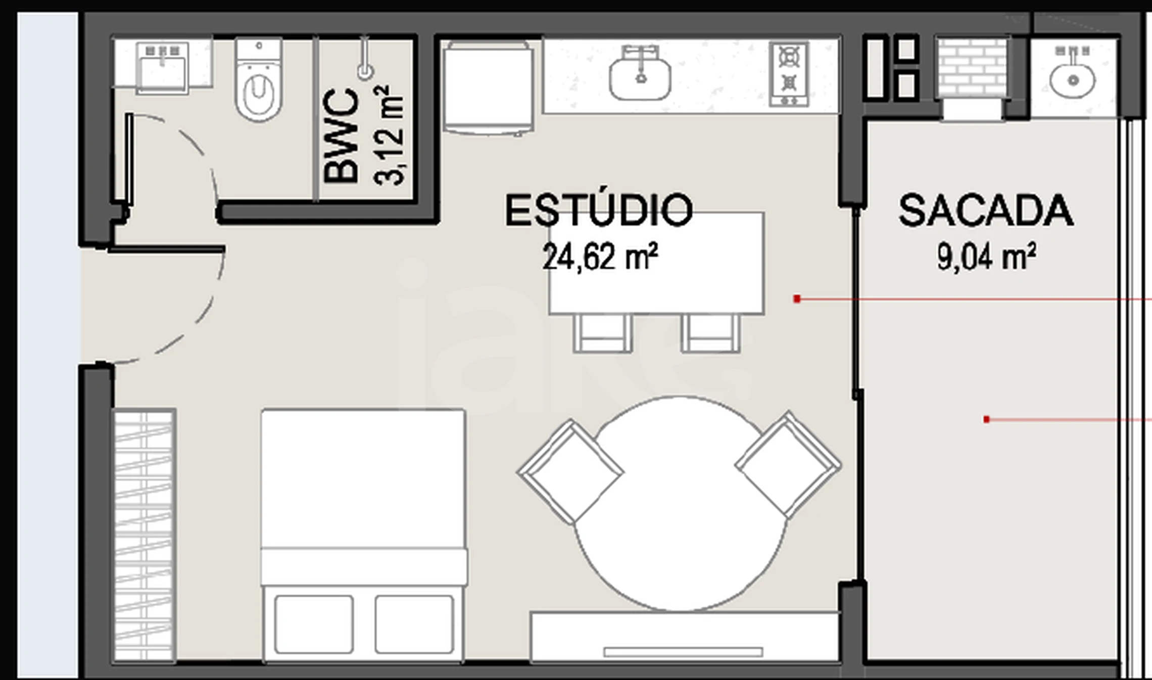 Planta — Garden 42,28 m²