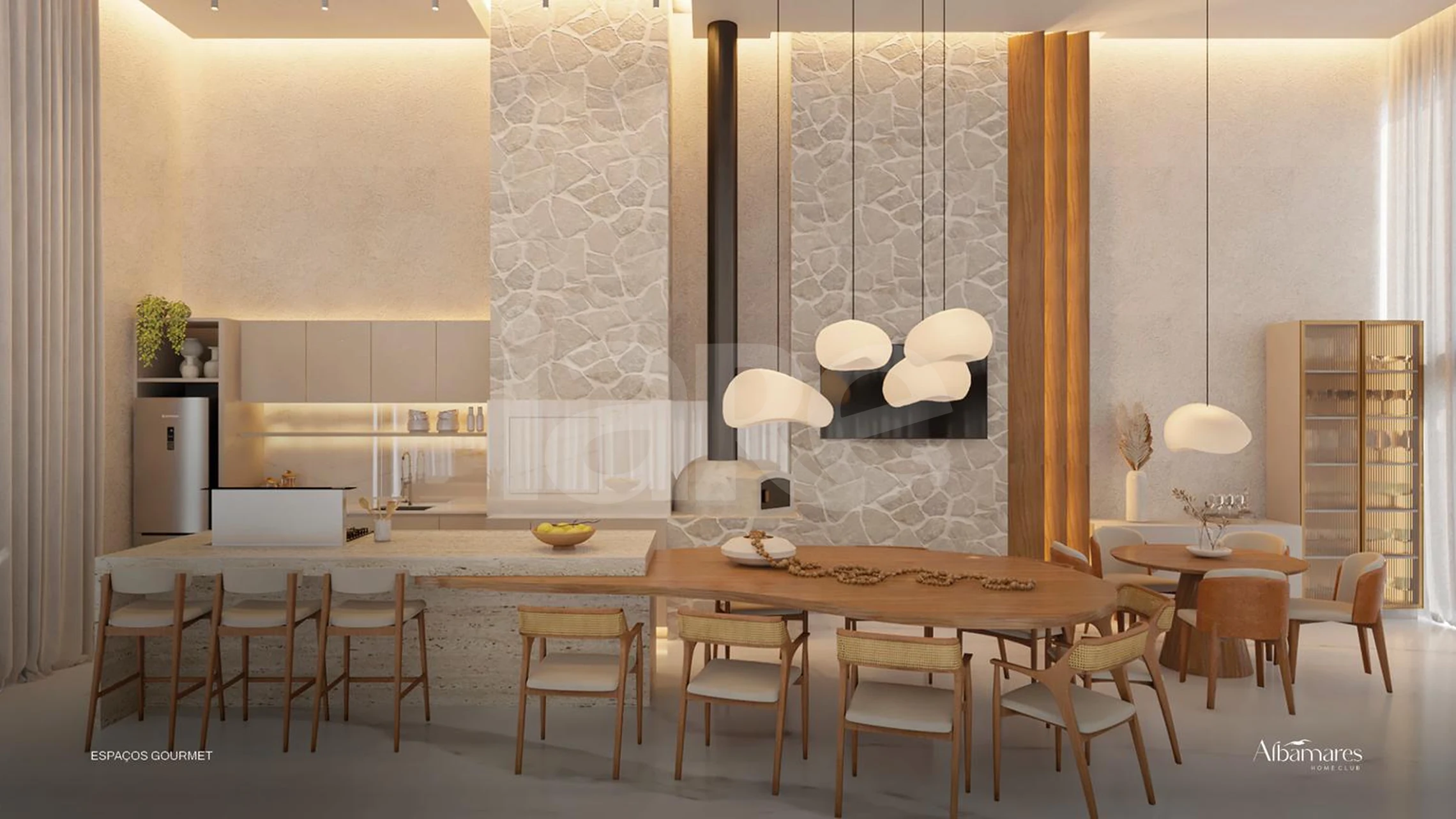 Albamares Home Club - Apartamento com 76,72 m², em Ressacada — foto 3