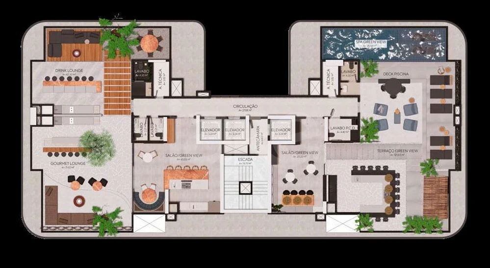 Planta — Pavimento rooftop