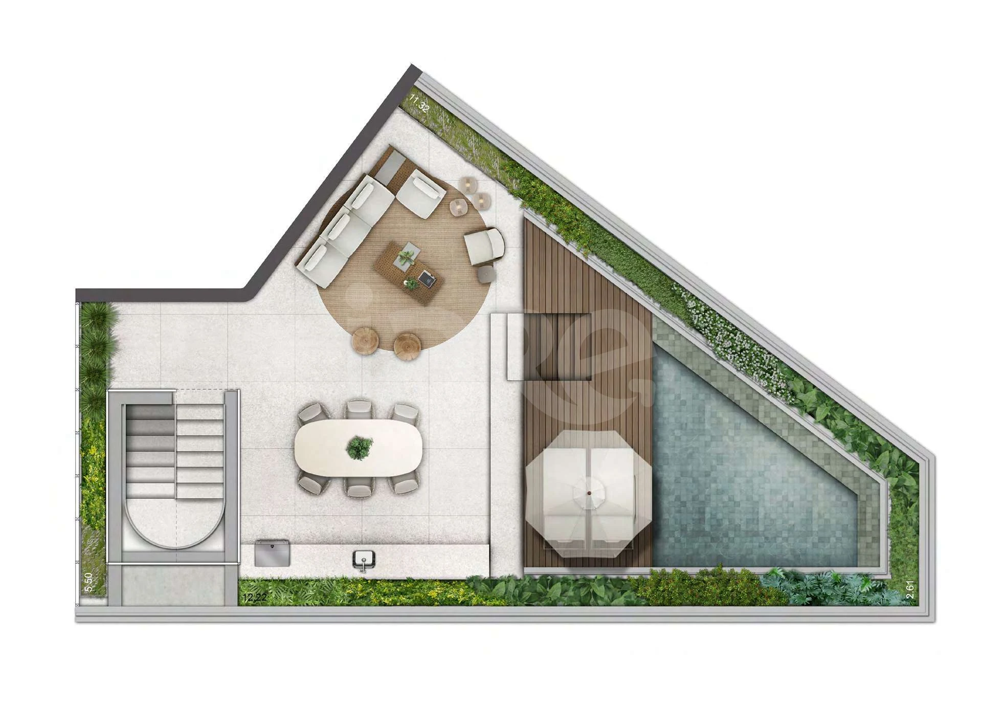 Planta — Garden 216,33 m²