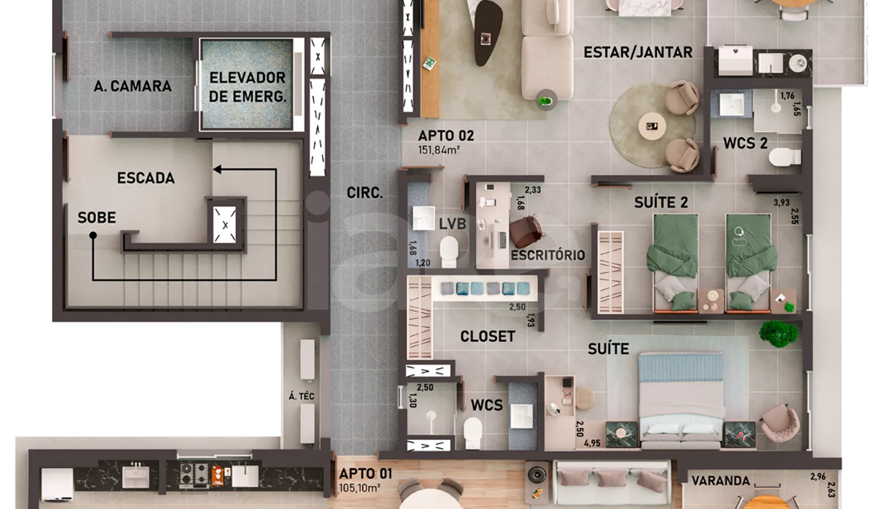 Planta — Pavimento 4