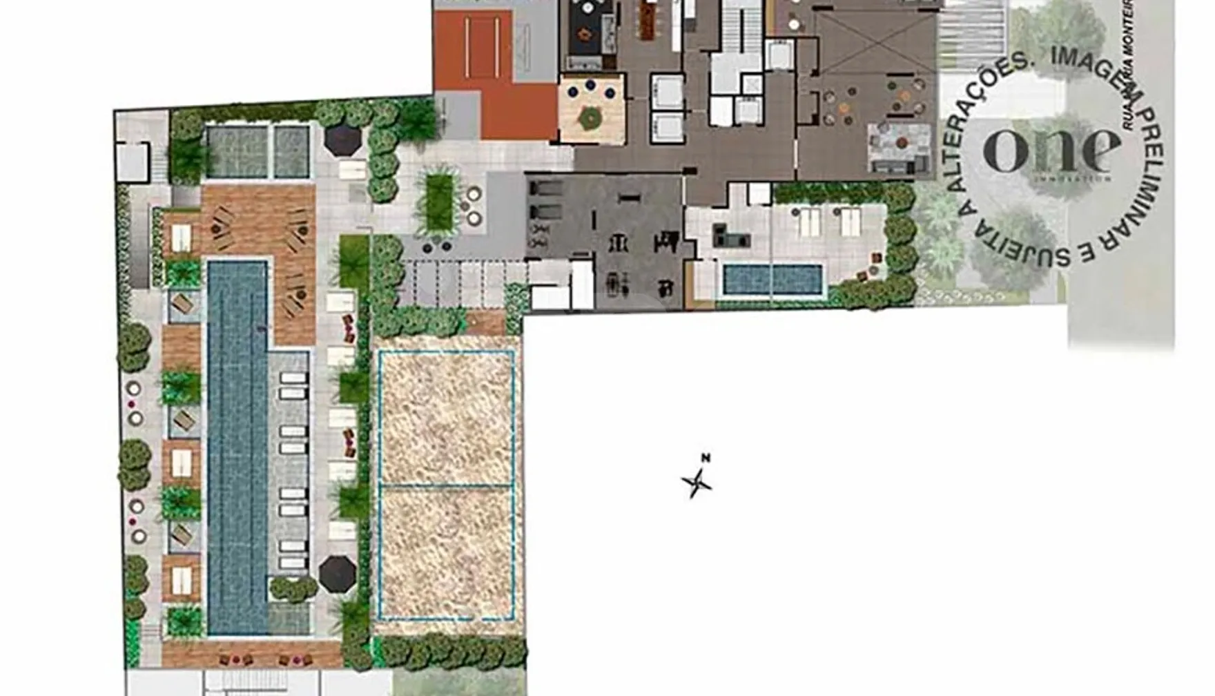 Planta — Pavimento lazer
