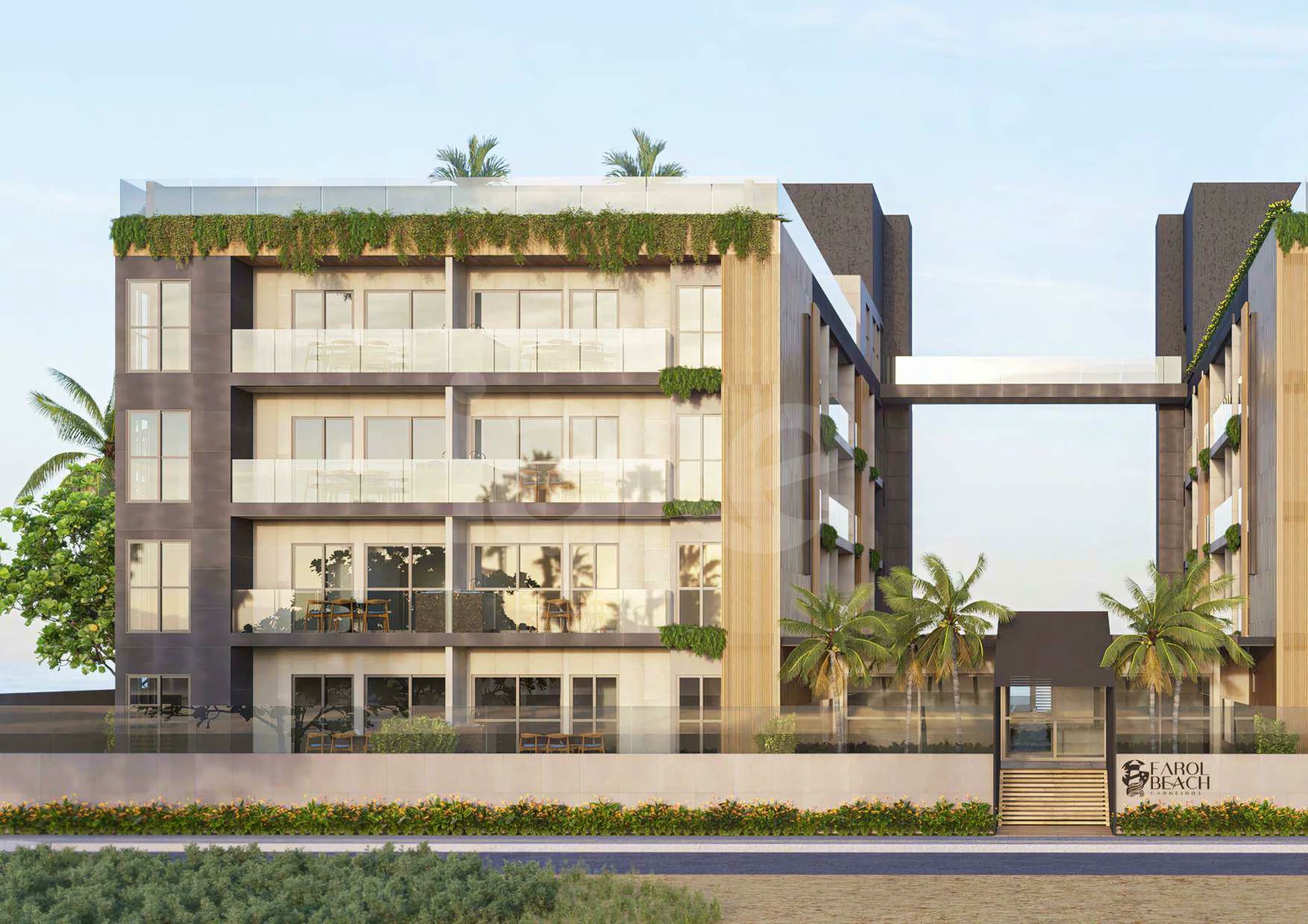 Farol Beach Carneiros - Apartamento com 44,67 m², em Tamandaré — foto 1