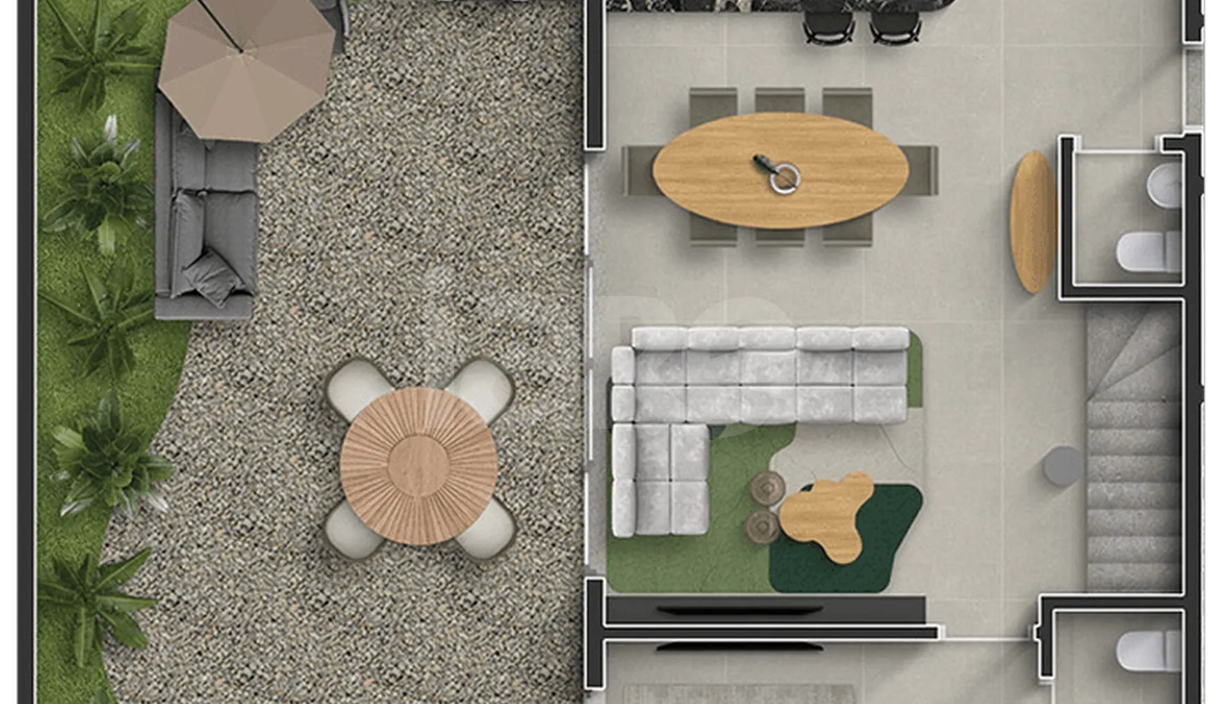 Planta — Cobertura Duplex 163,6 m²