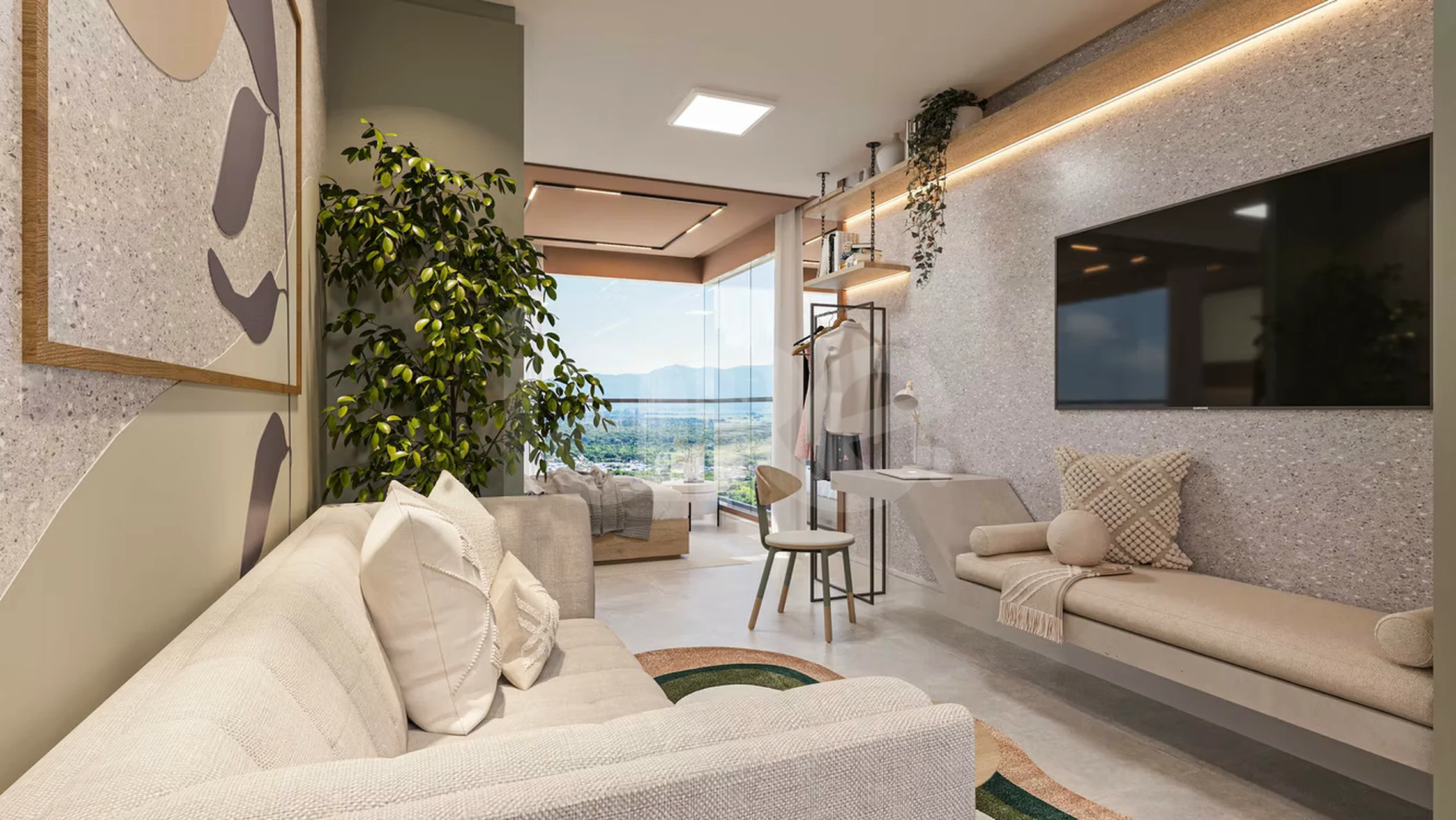 Residencial Princípia - Apartamento com 68,7 m², em Jardim Dourado — foto 4