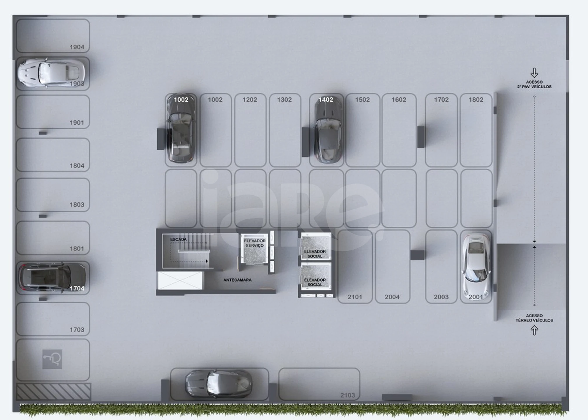 Planta — Pavimento garagem 02