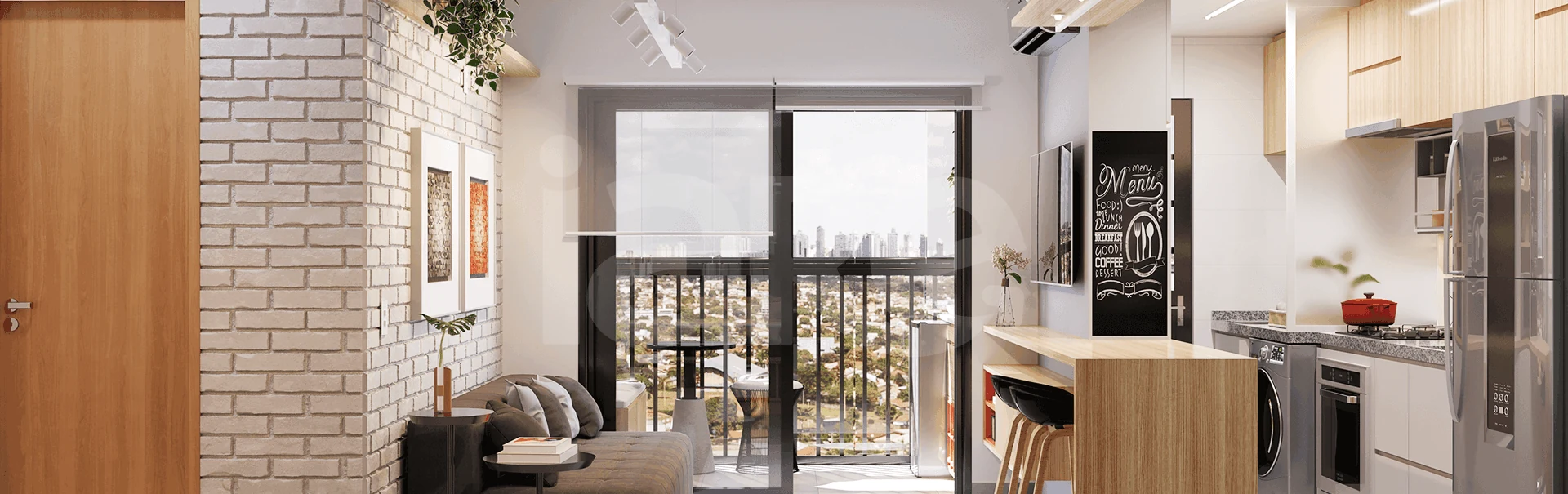 Boulevard Sudoeste - Apartamento com 58,4 m², em Setor Sudoeste — foto 2