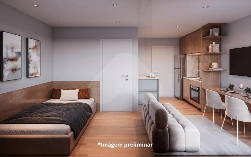 Alfredo Santo Amaro - Apartamento com 24,34 m², em Santo Amaro — foto 2