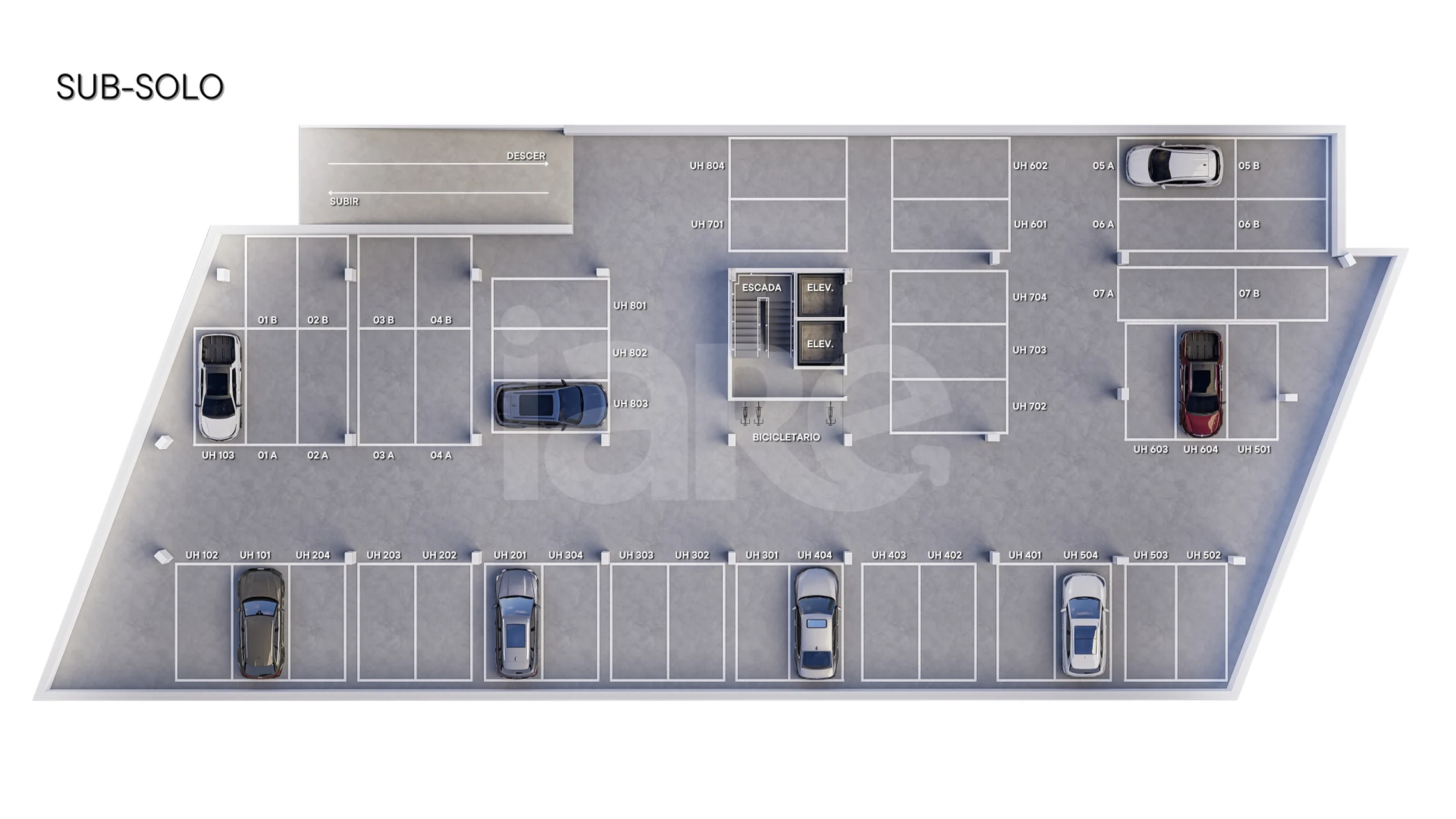 Planta — Pavimento subsolo