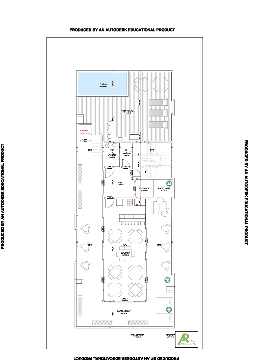 Planta — Pavimento terraço