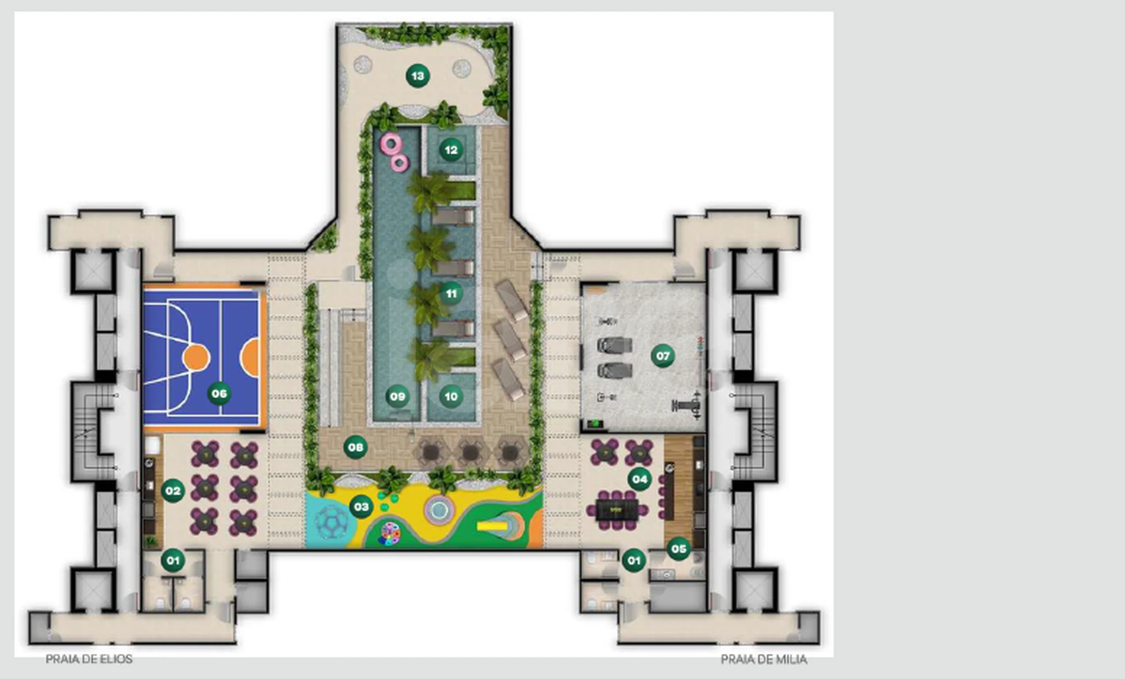 Planta — Pavimento lazer