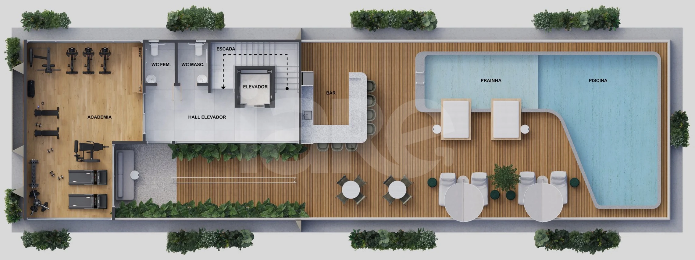 Planta — Pavimento rooftop
