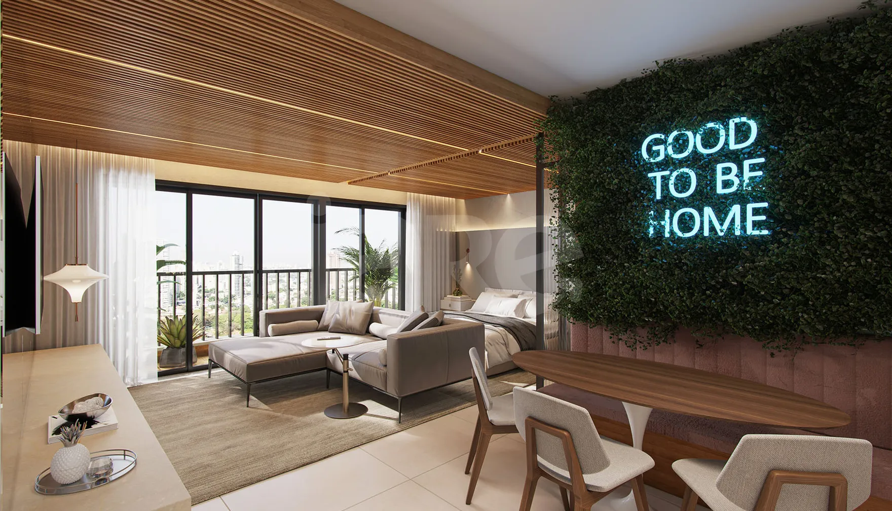 Azure Compact Life - Apartamento com 81,67 m², em Setor Marista — foto 2