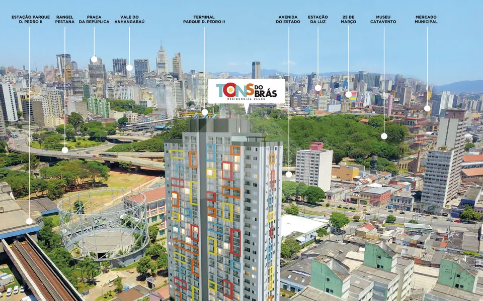 Tons do Brás - Apartamento com 44 m², em Brás — foto 6