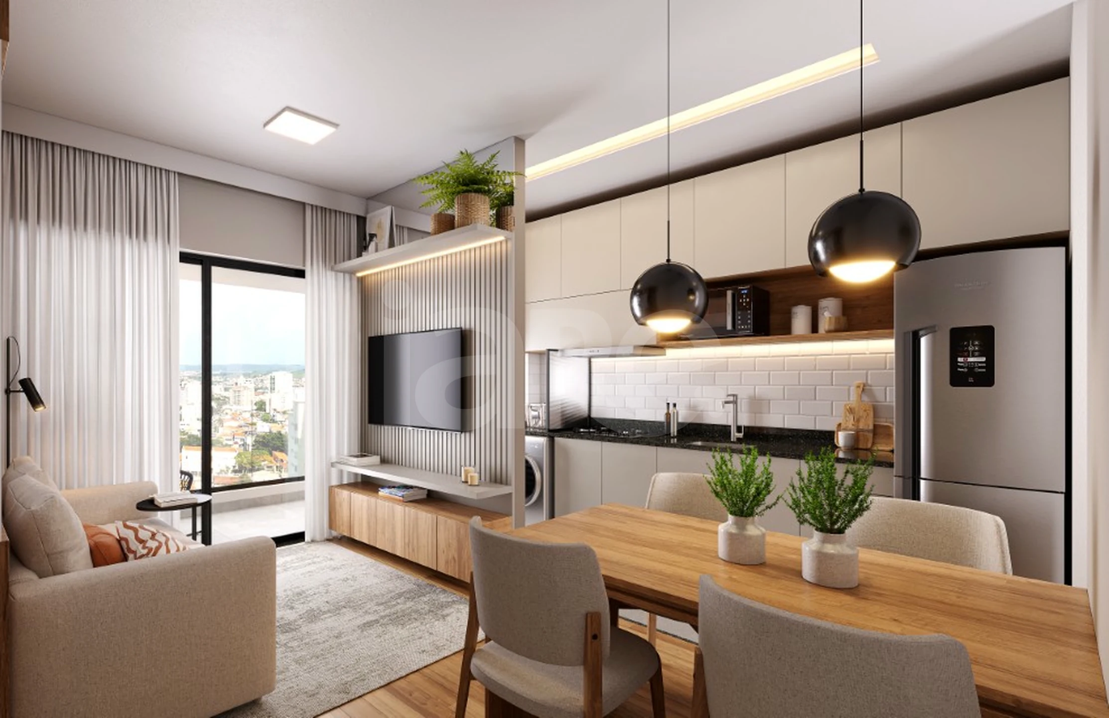 Hagen Residencial - Studio com 24,64 m², em Capão Raso — foto 2