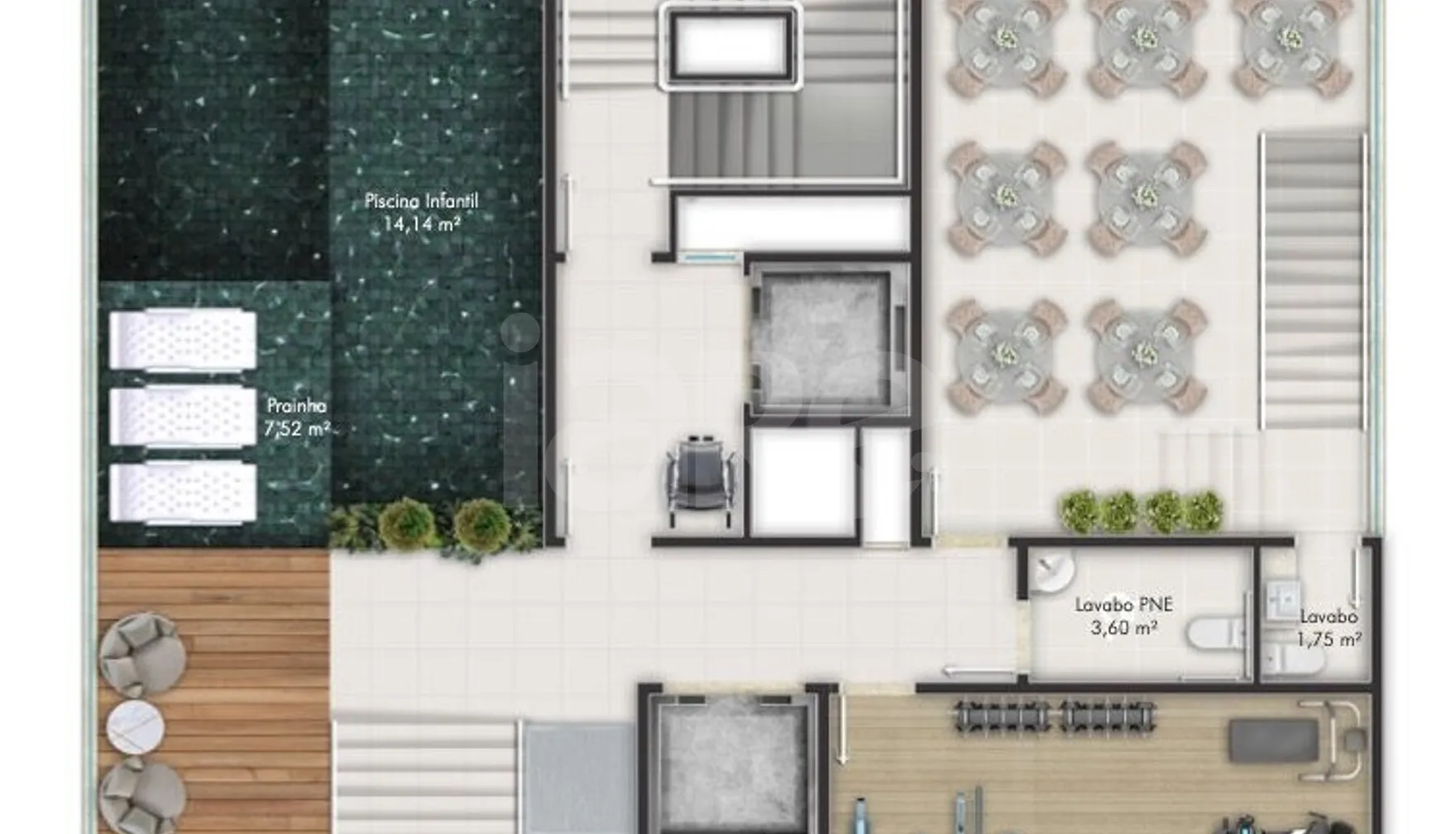 Planta — Pavimento lazer 1