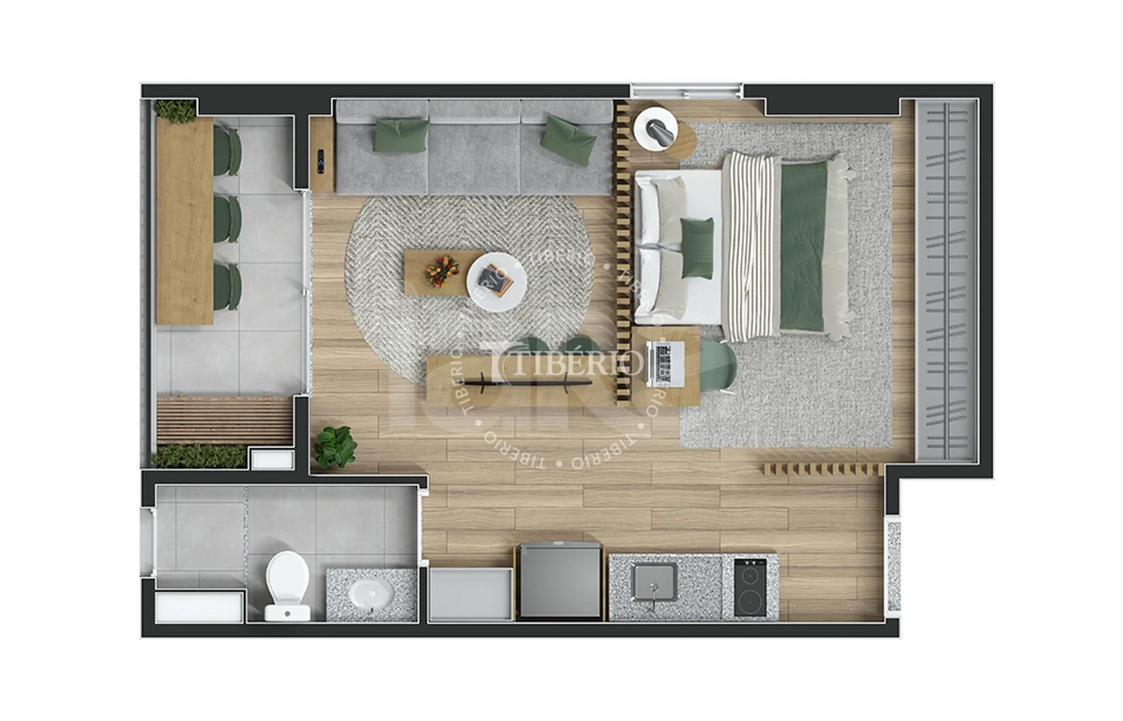 Planta — Apartamento 40,38 m²