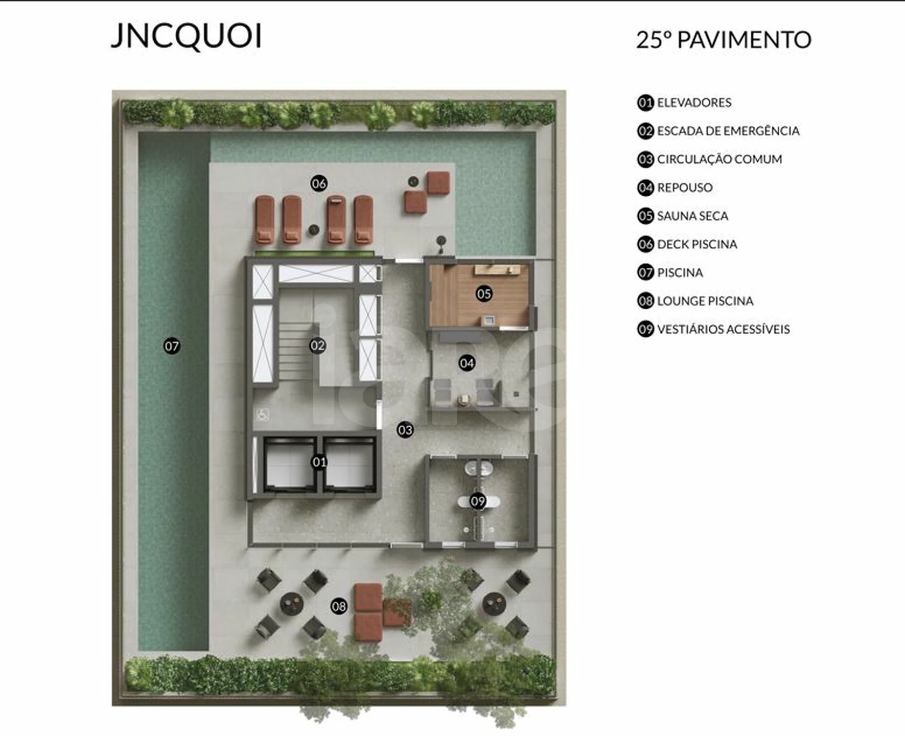 Planta — Rooftop 25º Pavimento