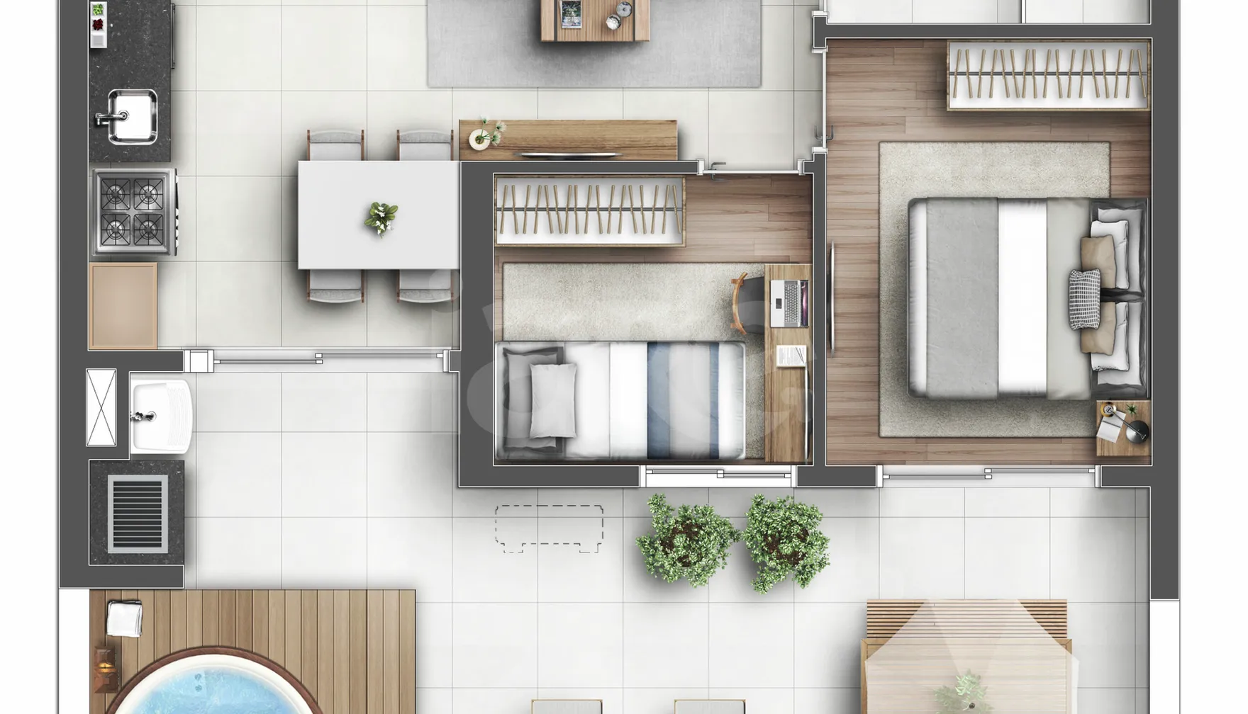 Planta — Garden 64,69 m²