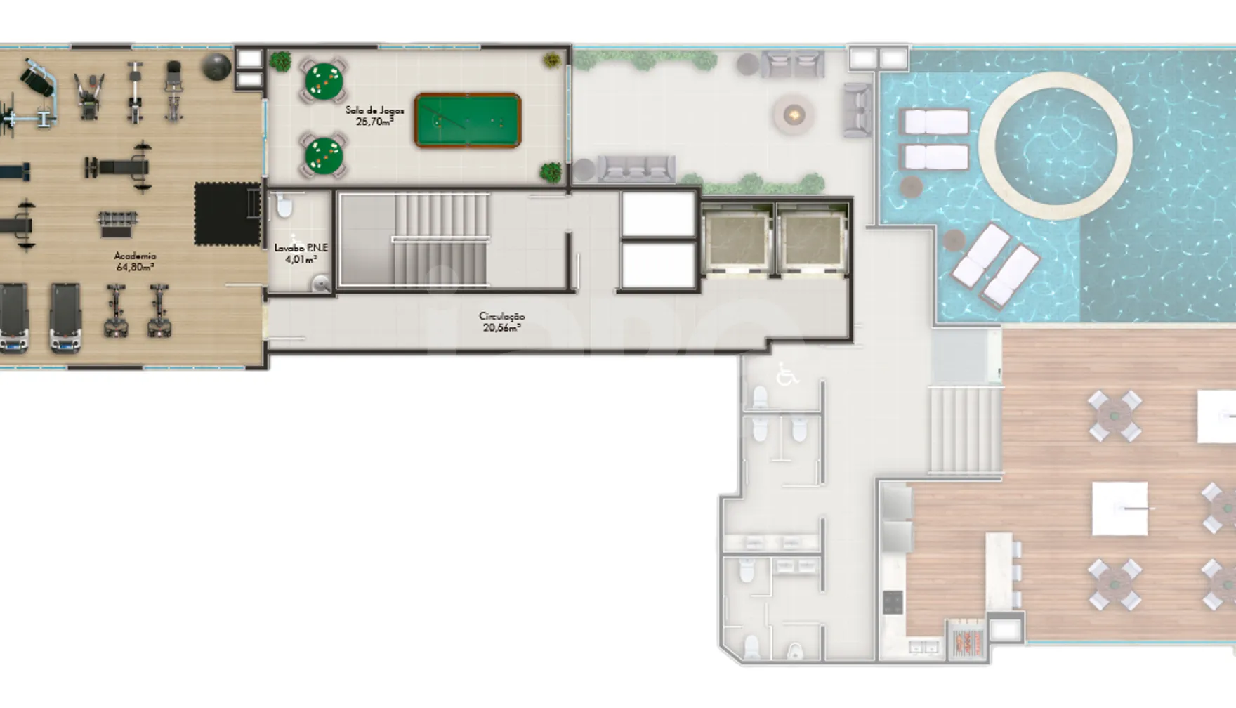 Planta — Pavimento lazer 2