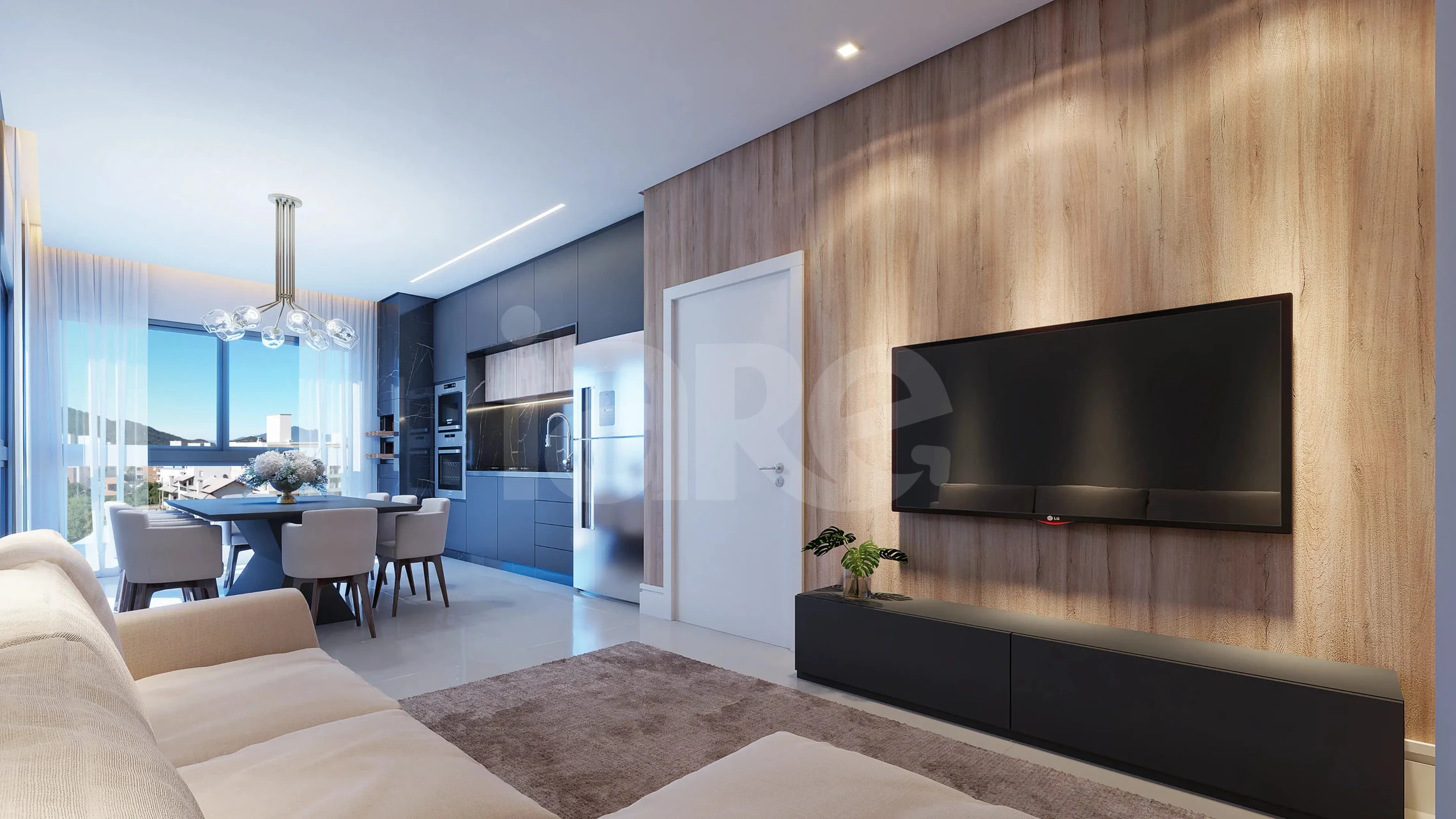 Monte Moriá - Apartamento com 61 m², em Canto Grande — foto 2