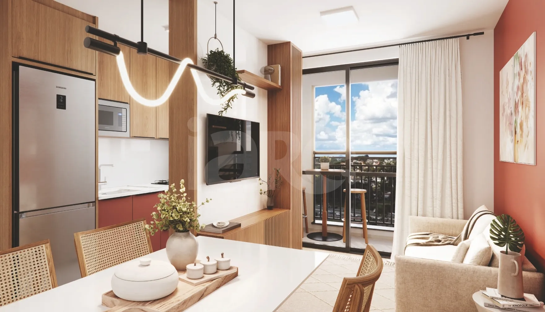 Novo Prado Araucária - Apartamento com 46,61 m², em Prado Velho — foto 2