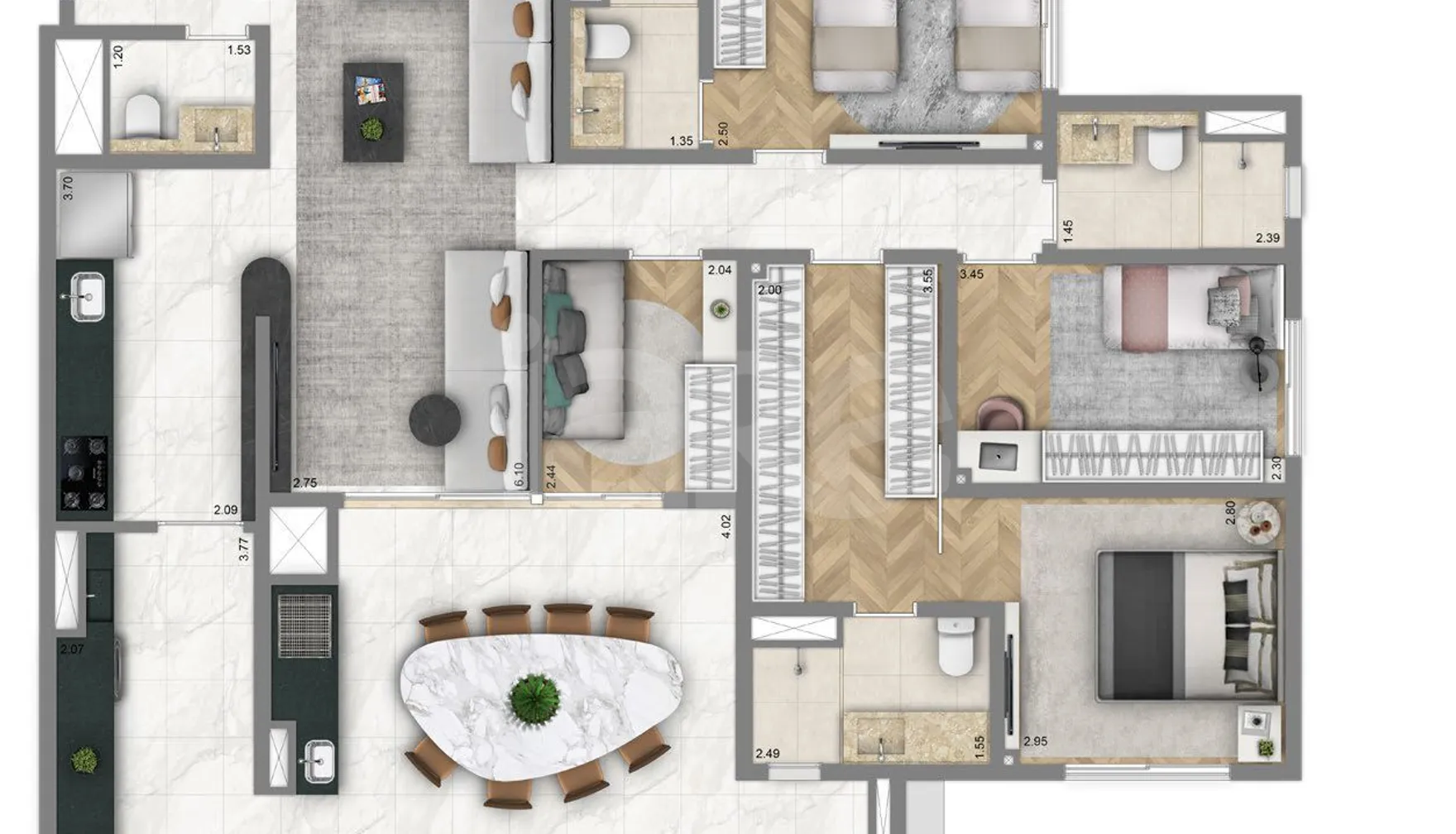 Planta — Garden 175 m²