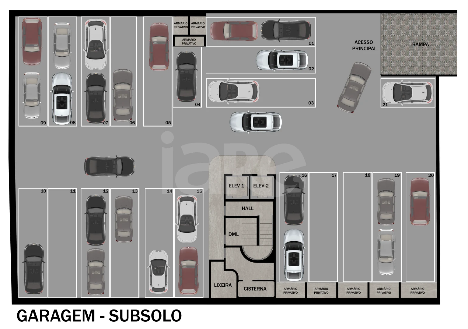 Planta — Pavimento subsolo
