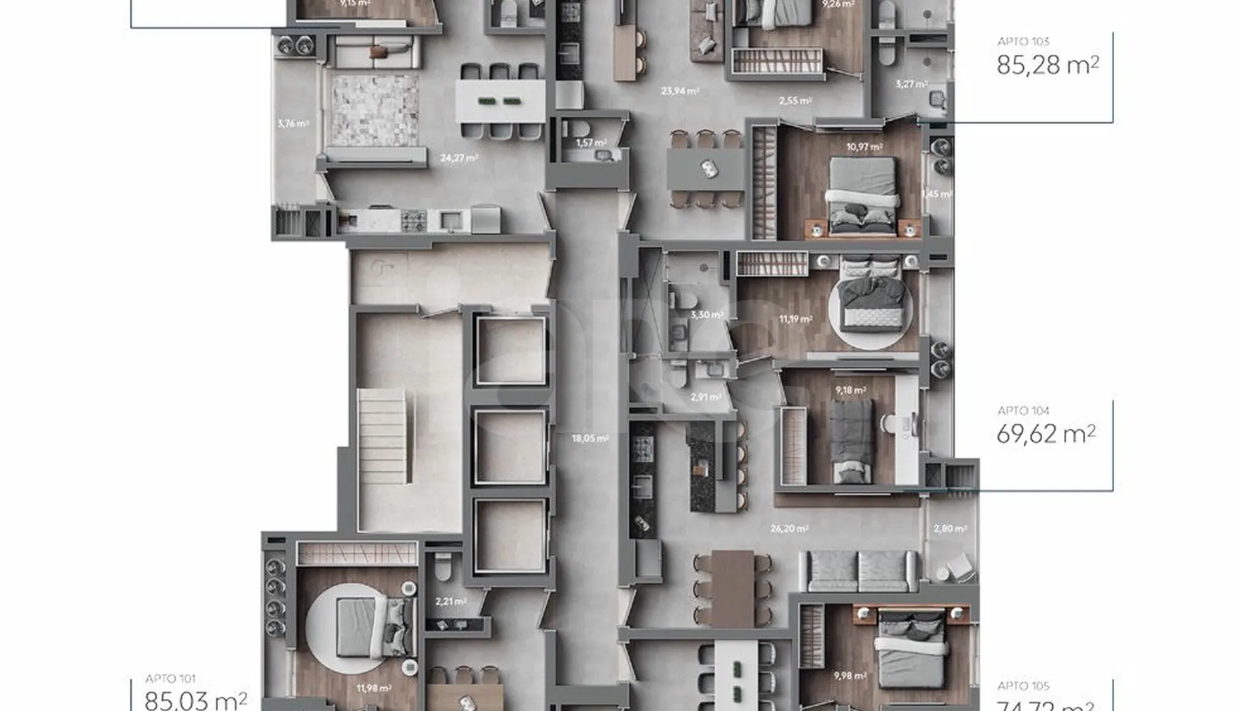 Planta — Pavimento 1