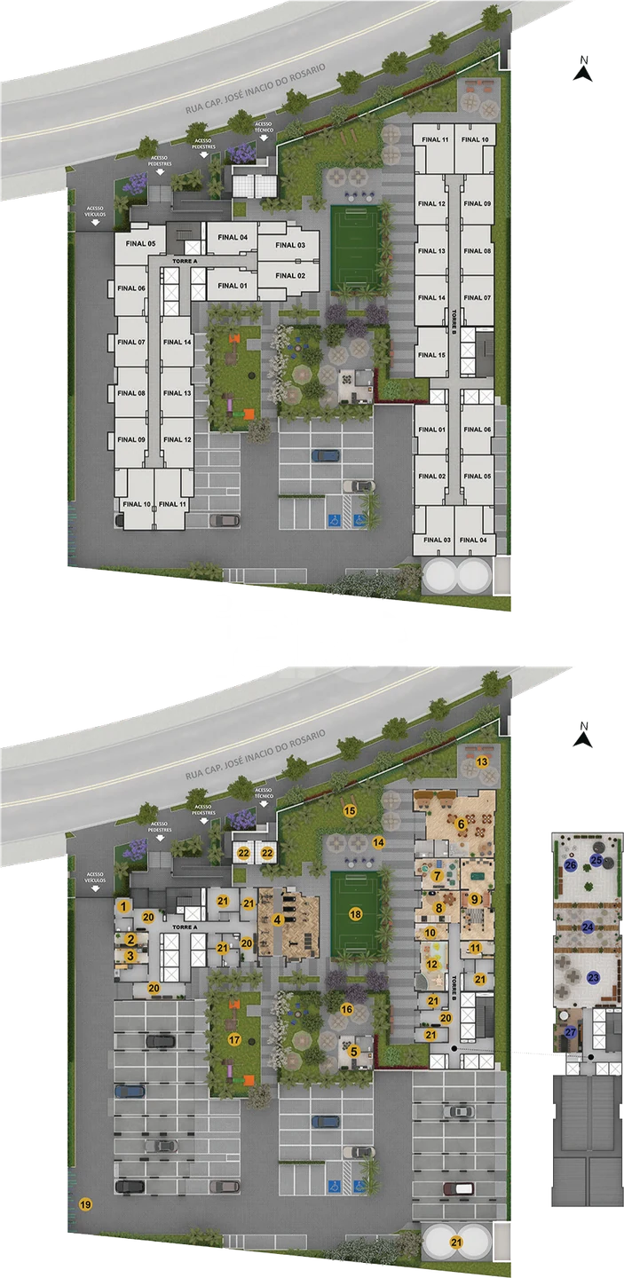 Planta — Implantação