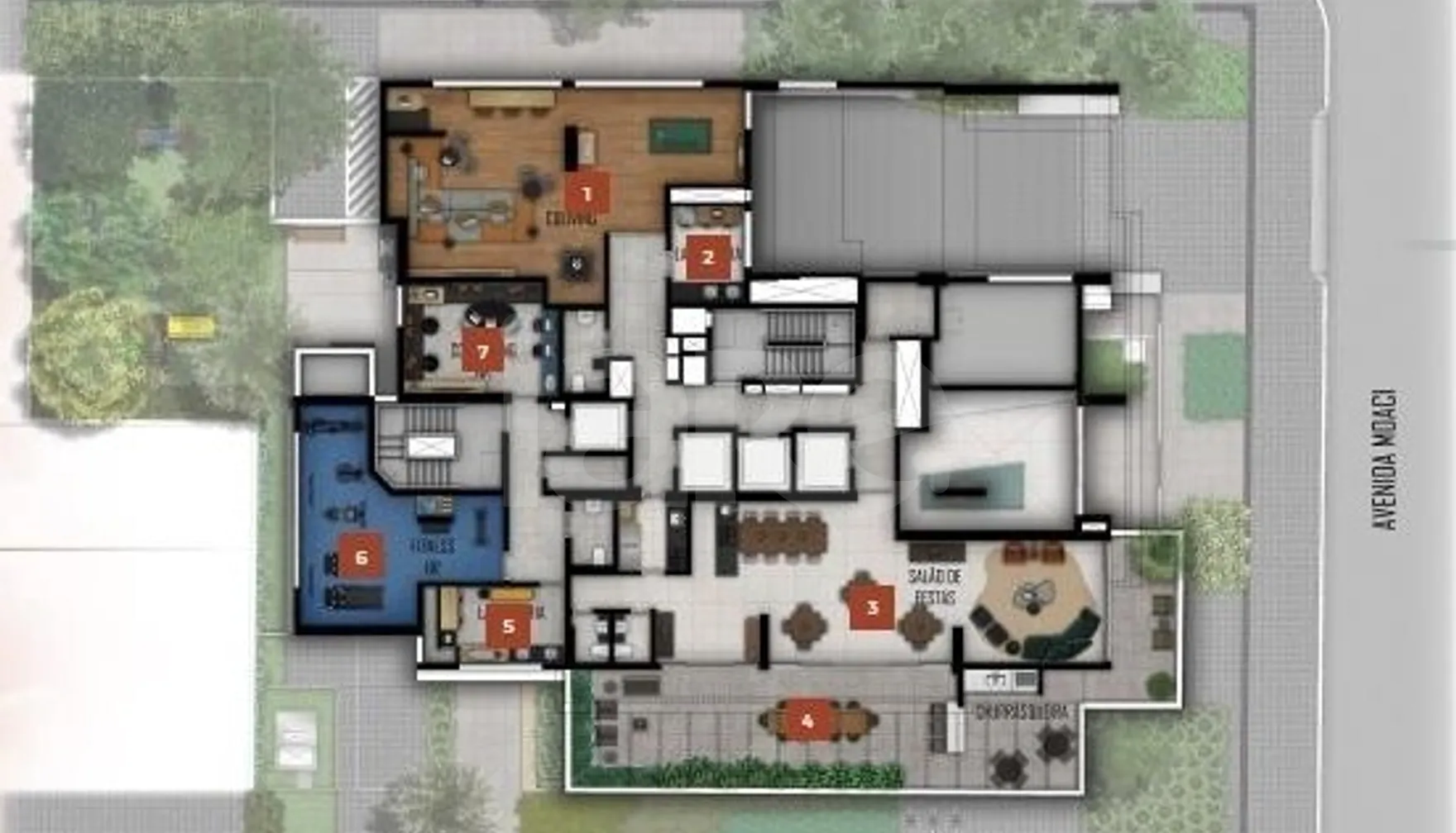 Planta — Pavimento 1 2