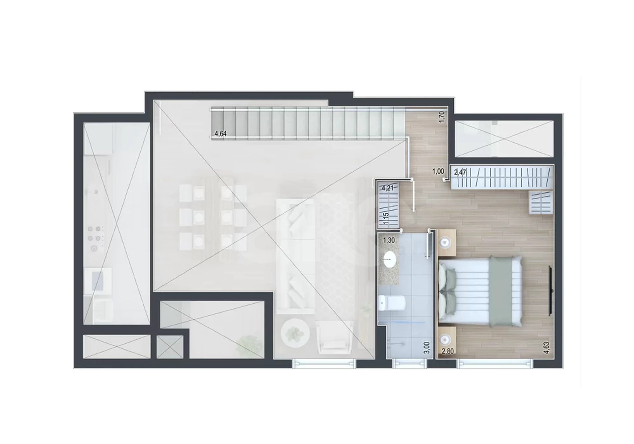 Planta — Garden 106,98 m²