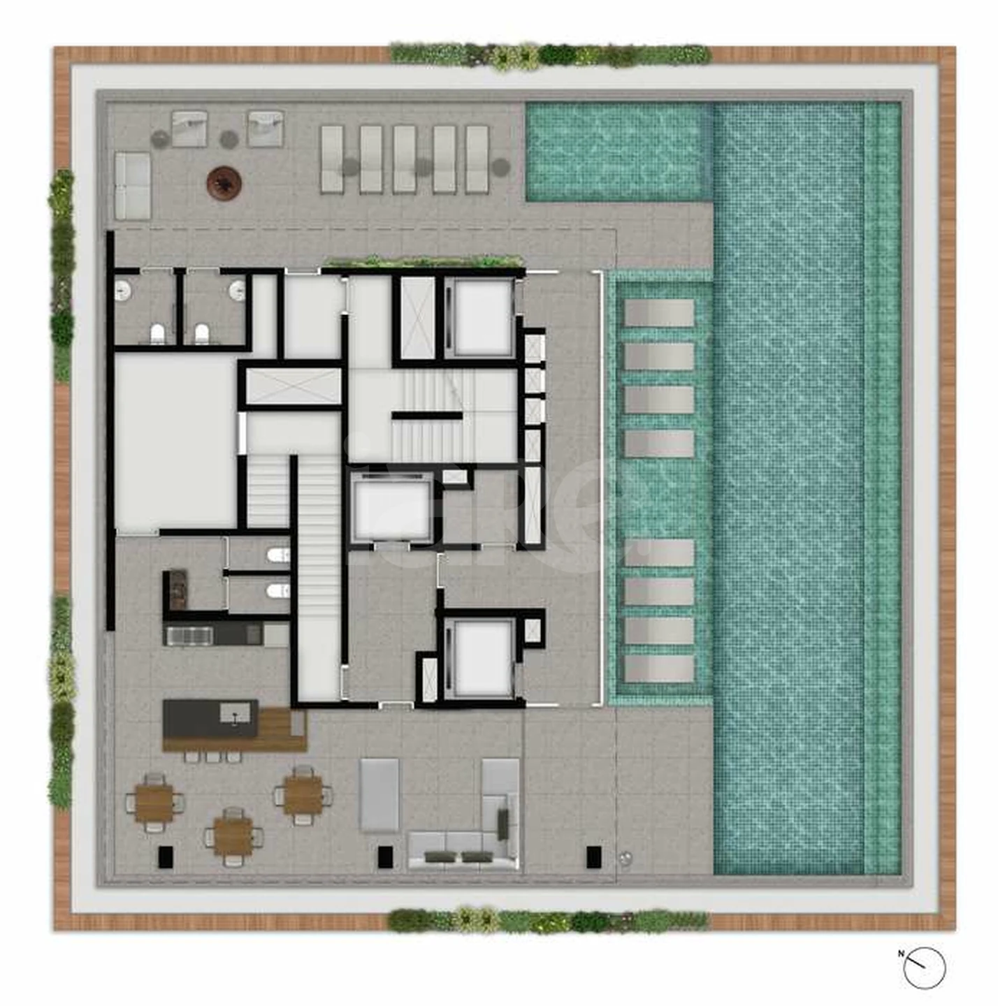 Planta — Pavimento lazer