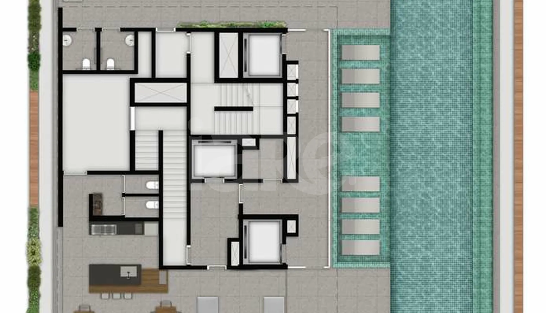 Planta — Pavimento lazer