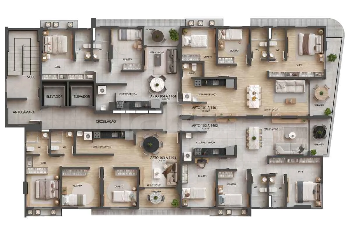 Planta — Pavimento 1